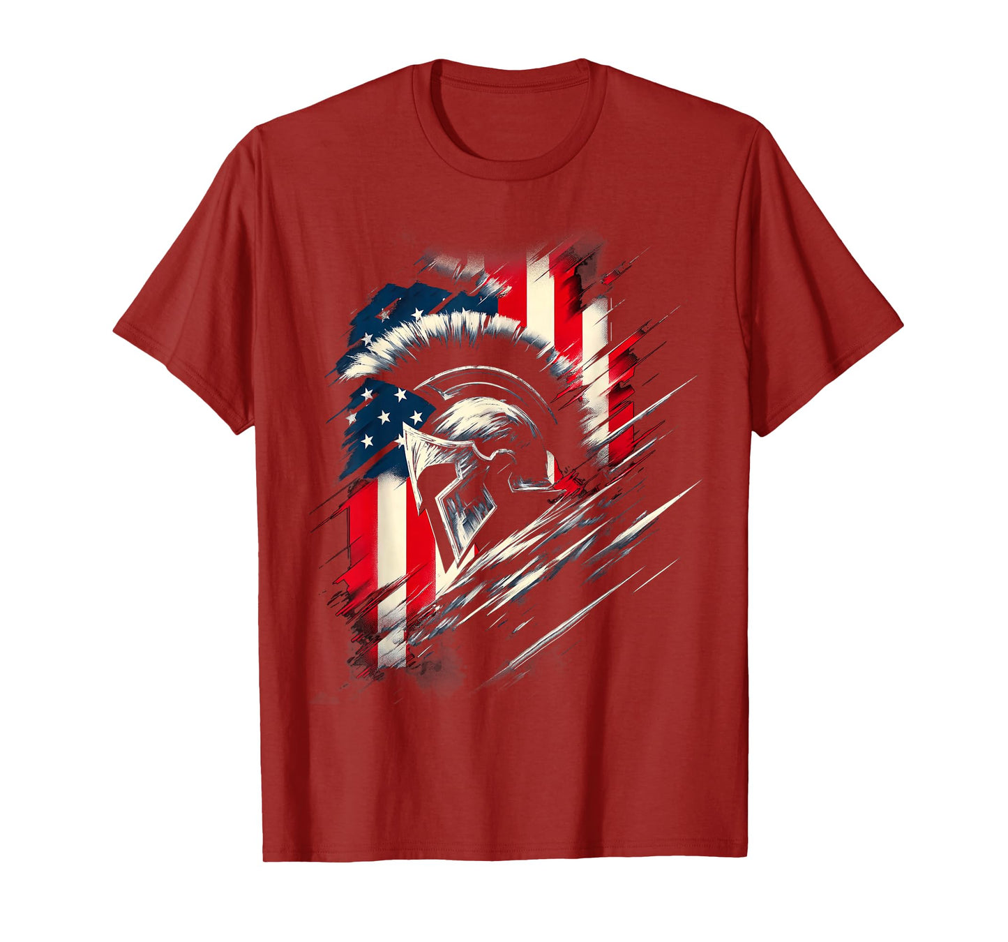 Spartan Patriotic Molon Labe American flag Spartan USA Greek T-Shirt