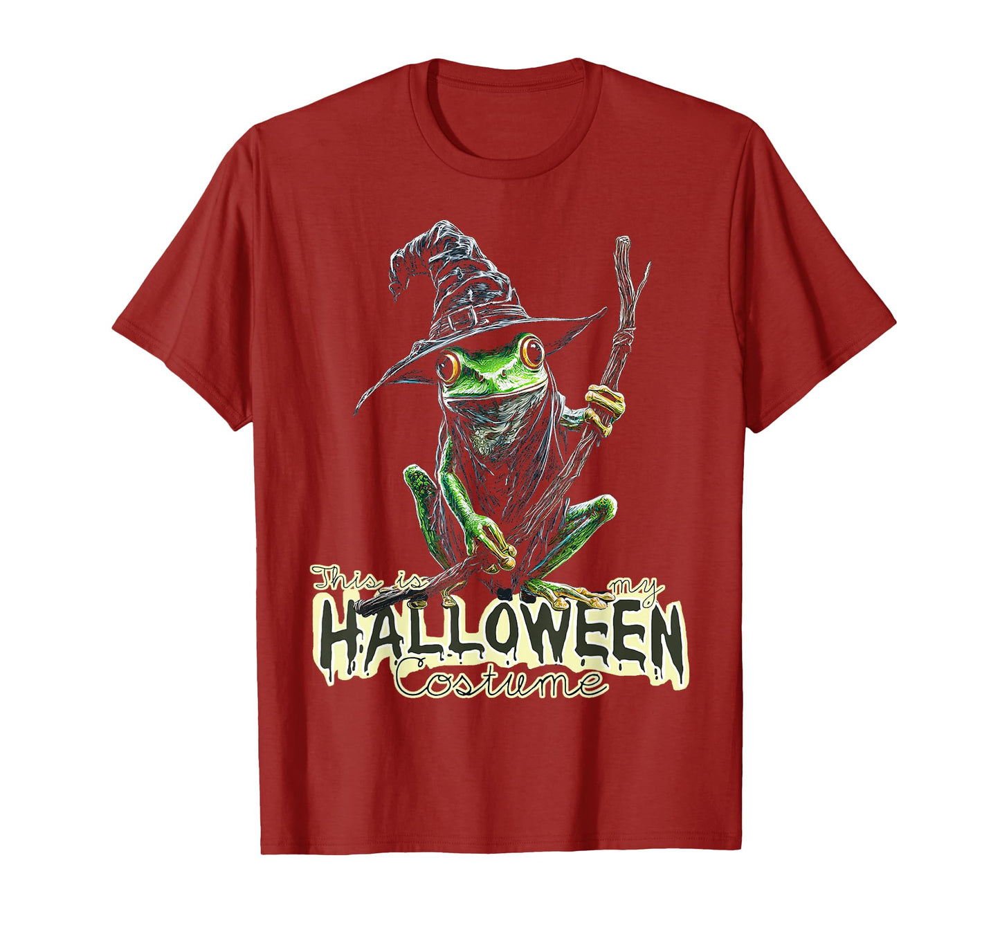 This is My Halloween Costume Frog Witch Spooky T-Shirt