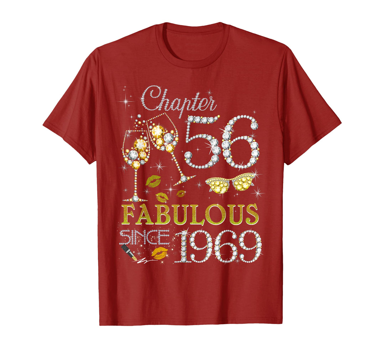 Womens Chapter 56 Fabulous Since 1969 56th Birthday Queen T-Shirt