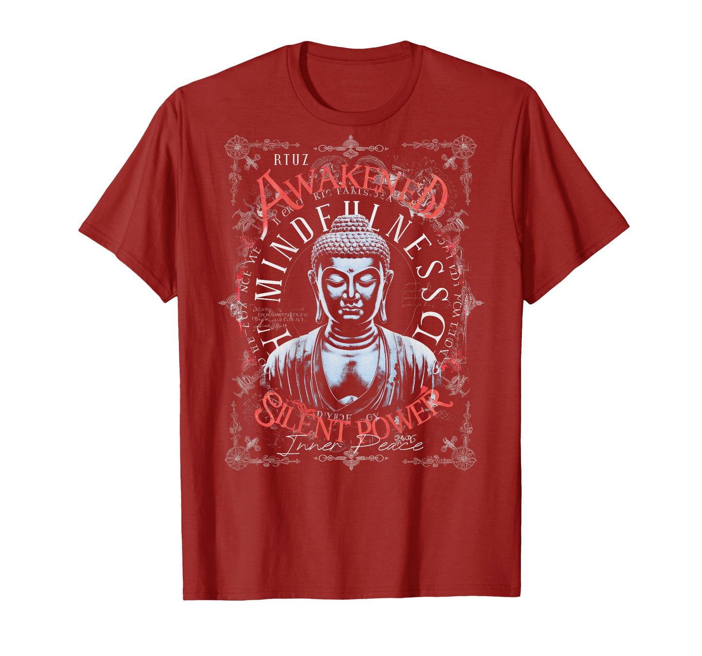 Hip Hop Retro Vintage Edgy Y2K Back Print Streetwear Buddha T-Shirt