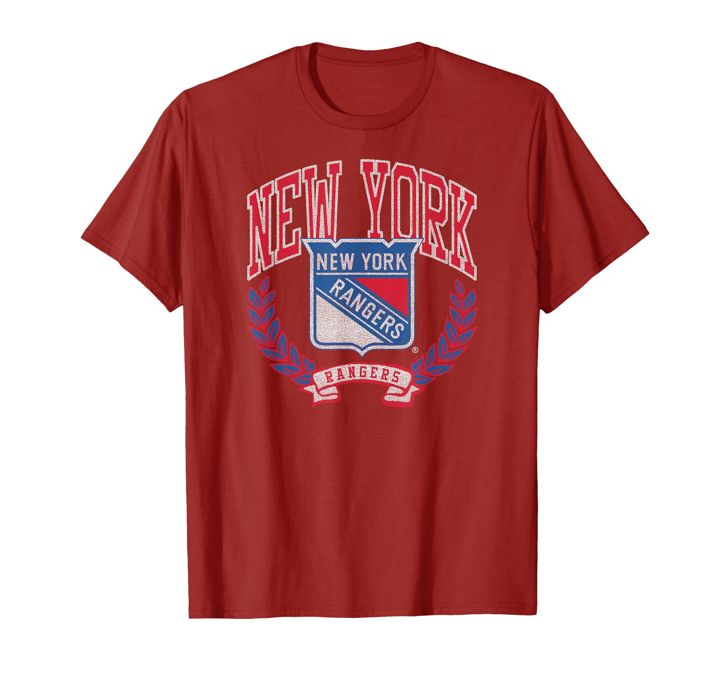 New York Rangers Vintage Victory Black Officially Licensed T-Shirt