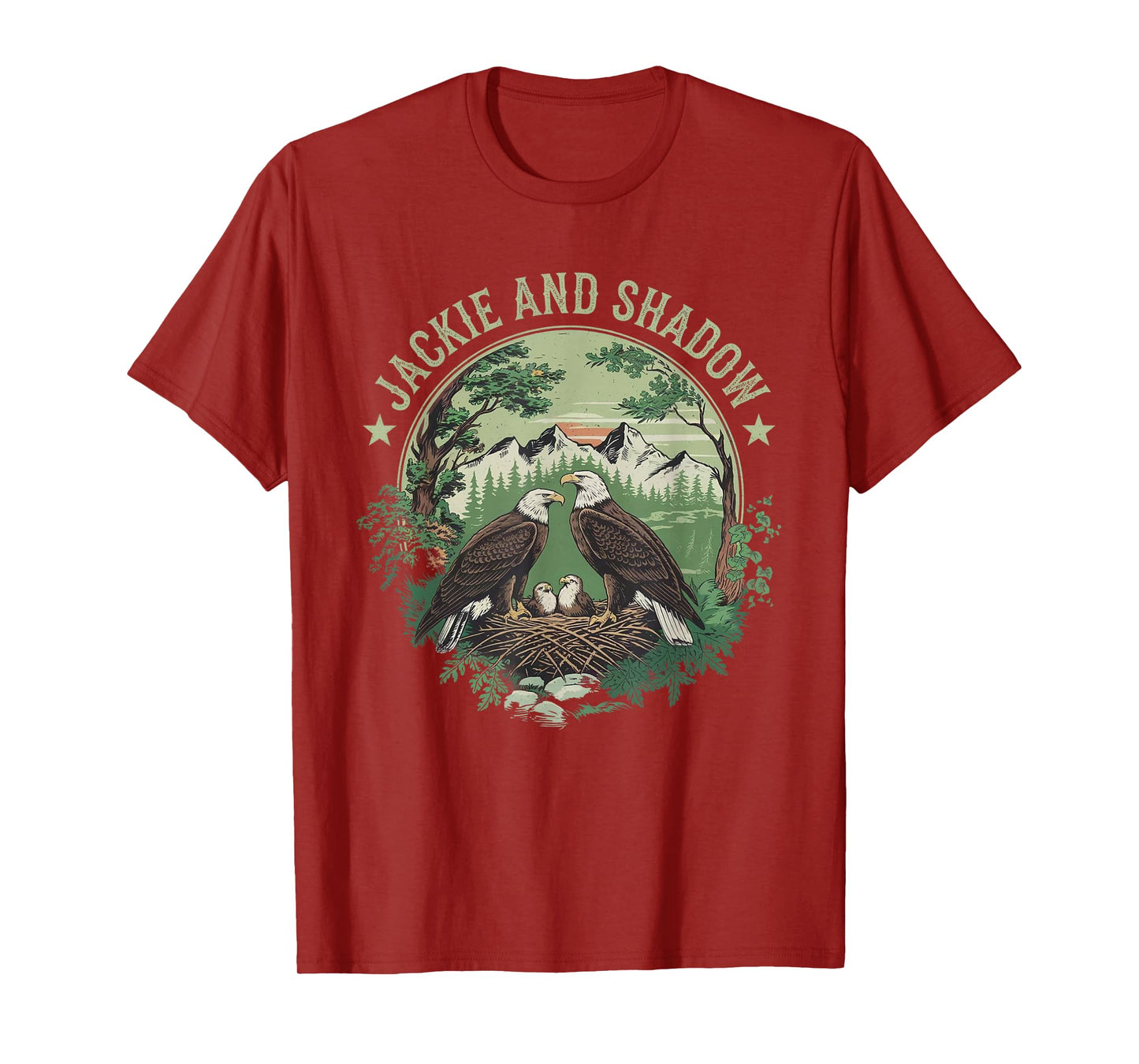 Vintage Jackie And Shadow Bald Eagle Family Nature Lovers T-Shirt