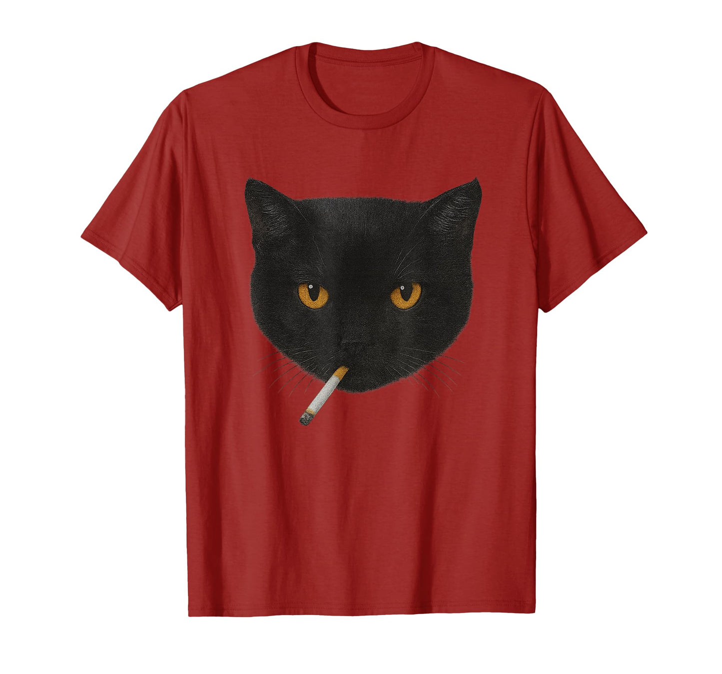 Smoking Cat Y2K Vintage Black Cat Retro 90s Grunge Aesthetic T-Shirt