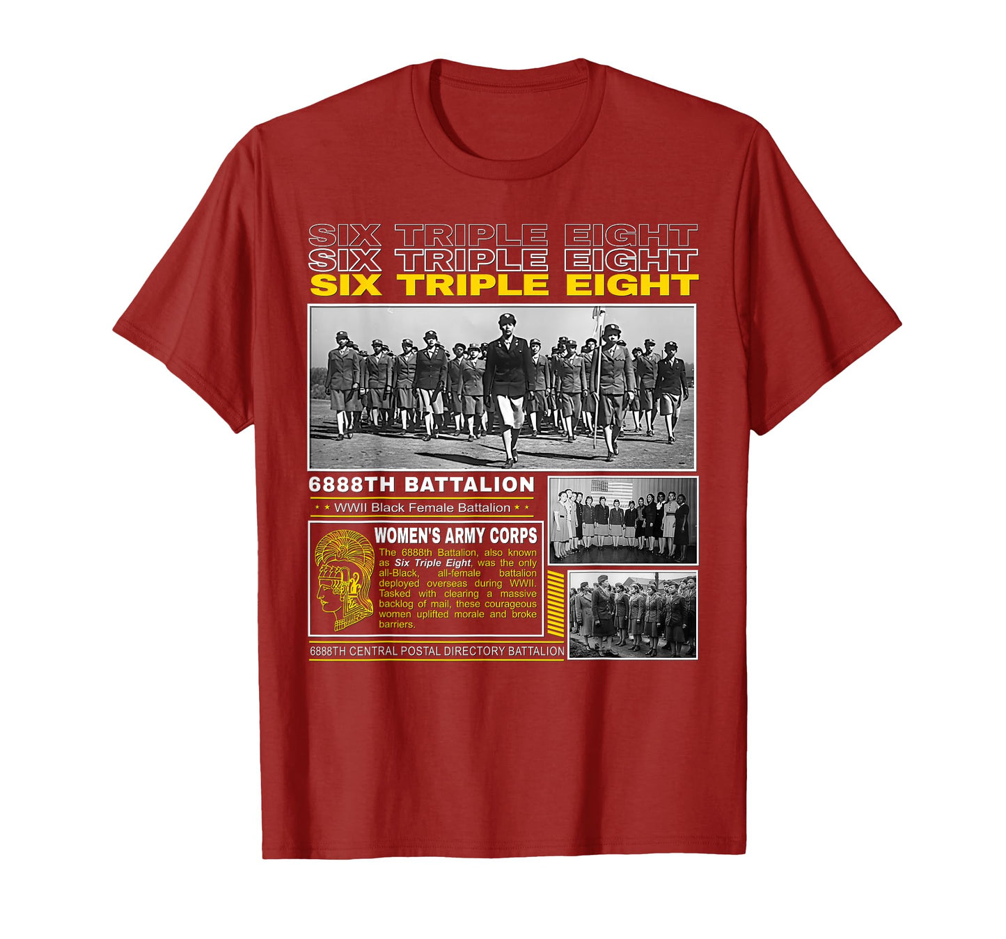 6888th Battalion WWII Black Female Heroes T-Shirt