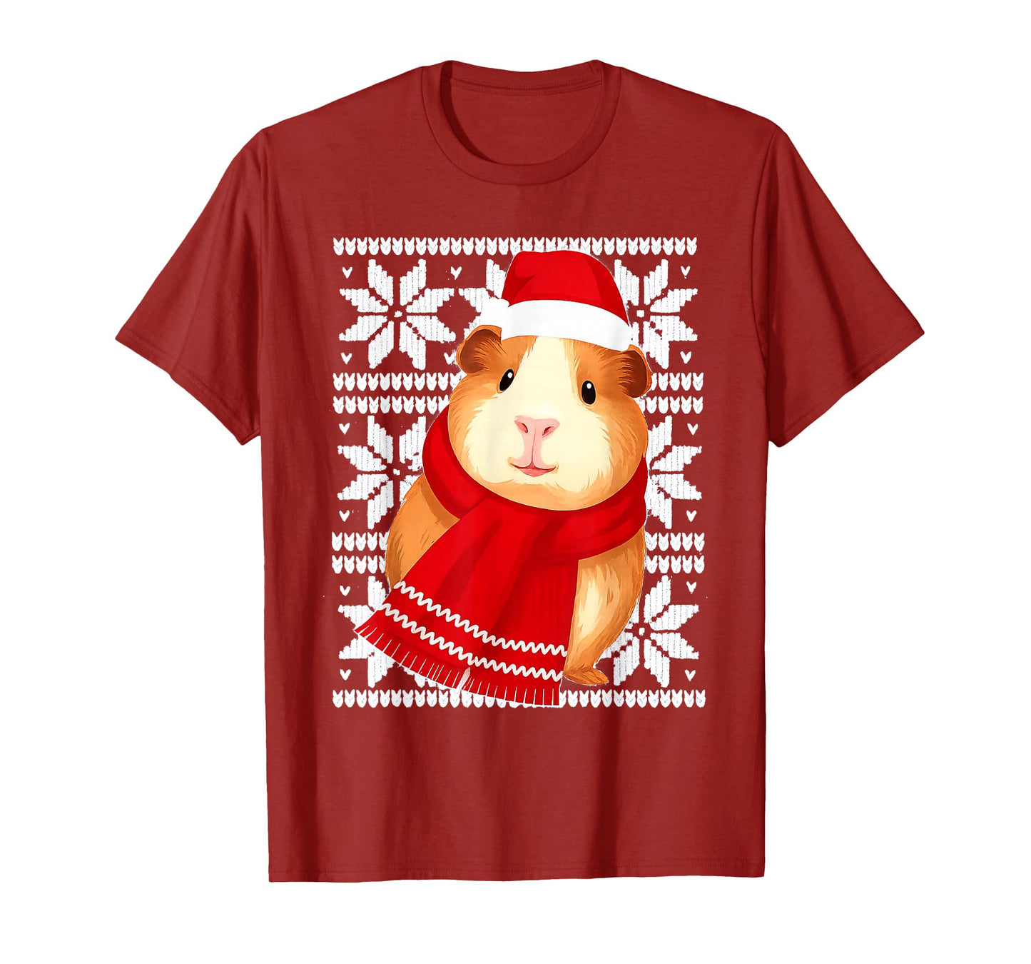 Guinea Pig Ugly Christmas Holiday Pet Lover T-Shirt