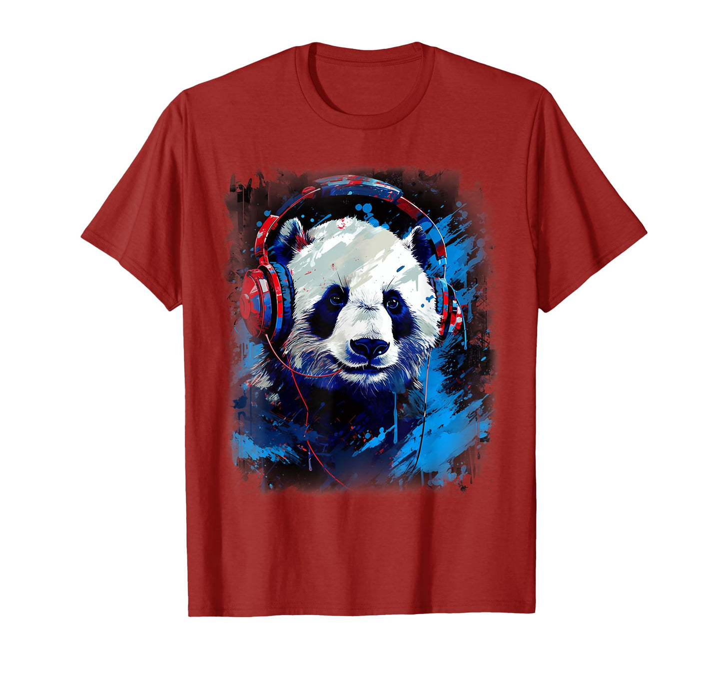 Rave EDM Panda Headphone T-Shirt