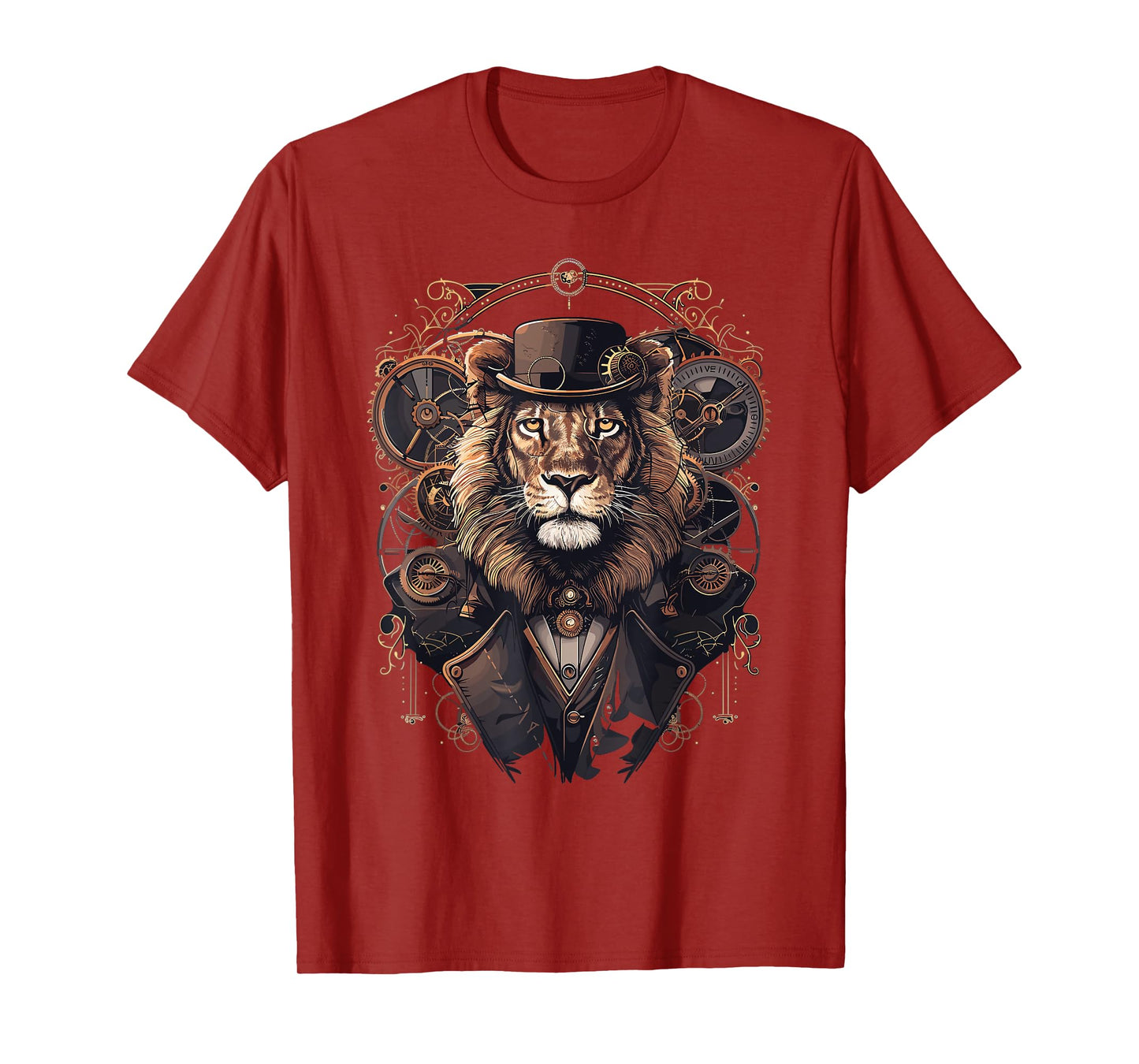 Steam Punk Art Lion Steampunk T-Shirt
