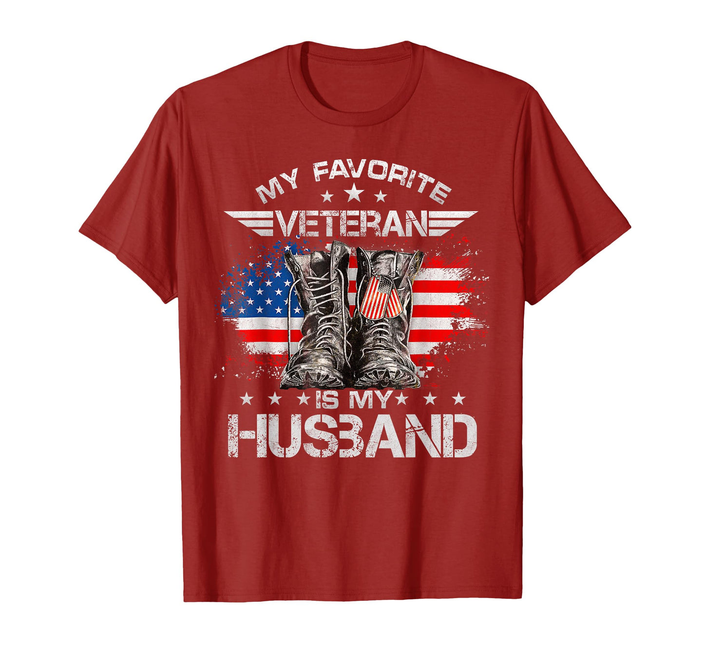Veterans Day My Favorite Veteran Is My Husband Proud Wife T-Shirt