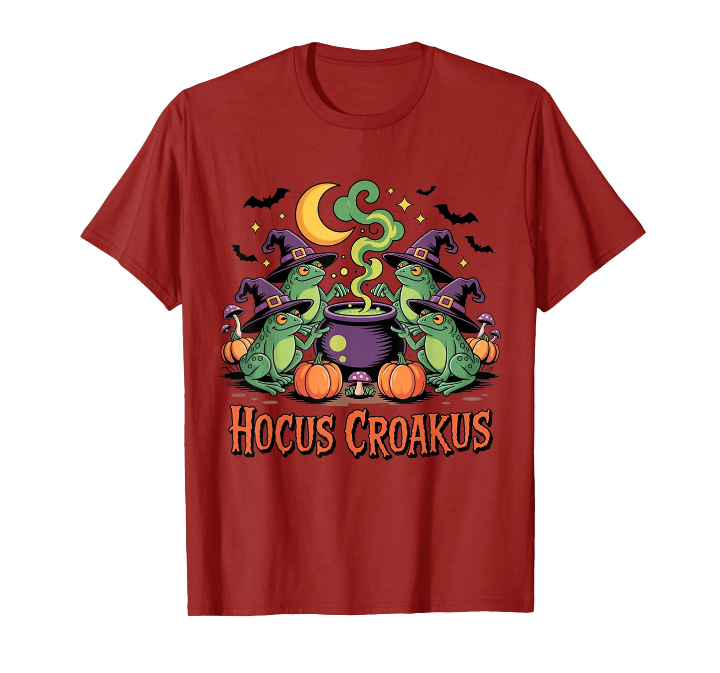 Hocus Croakus Frog Coven Funny Witch Halloween Spooky T-Shirt