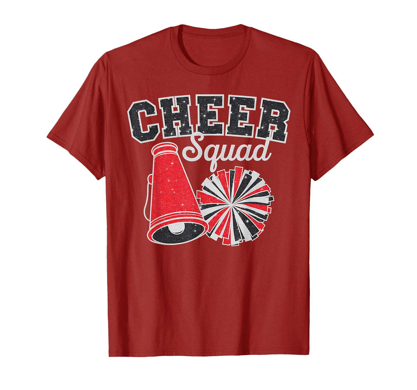 Cheer Squad Funny Cheerleader Cheerleading Red Women Girl T-Shirt