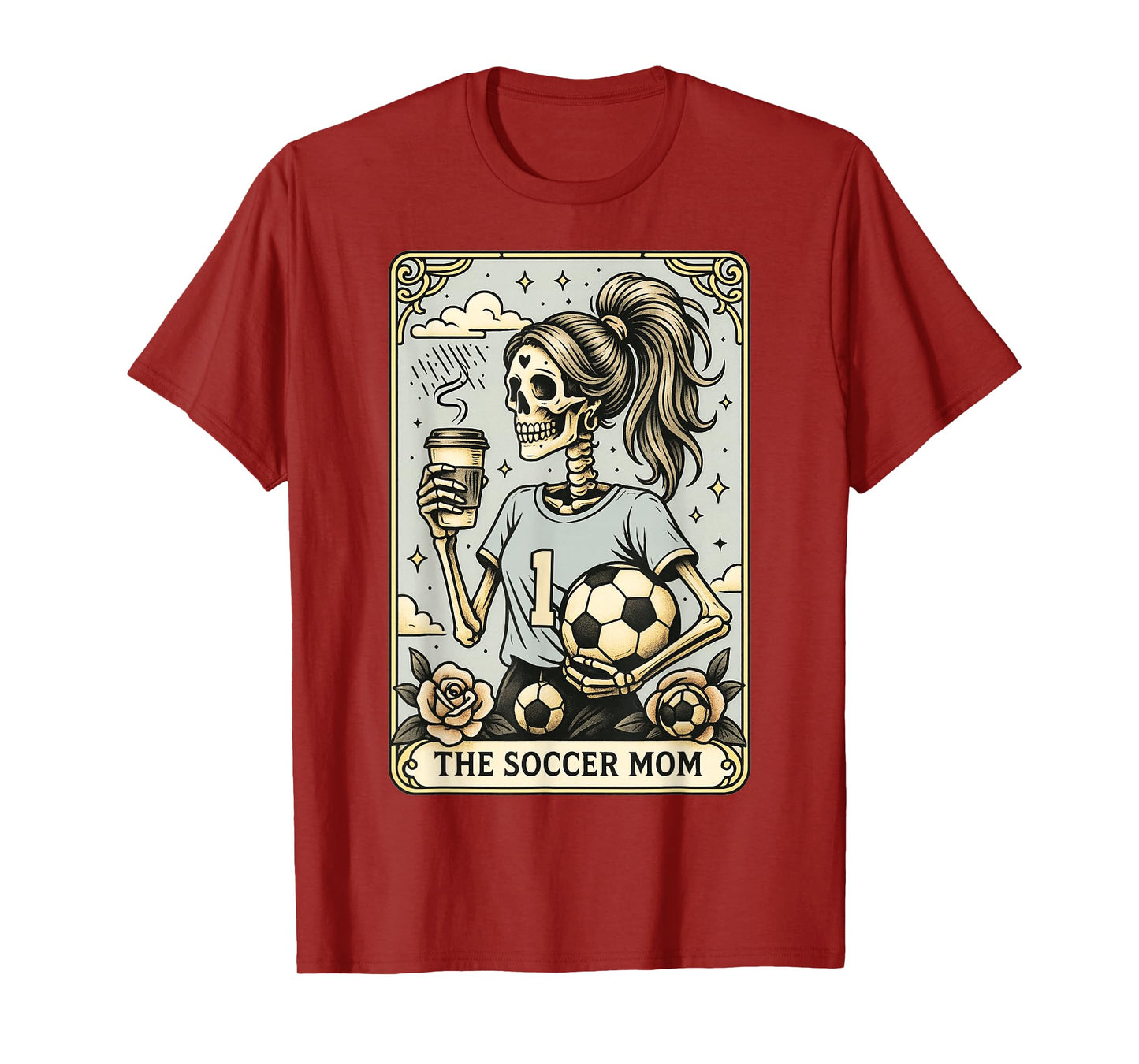 Soccer Mom Tarot Card, Vintage Halloween Soccer Mama T-Shirt