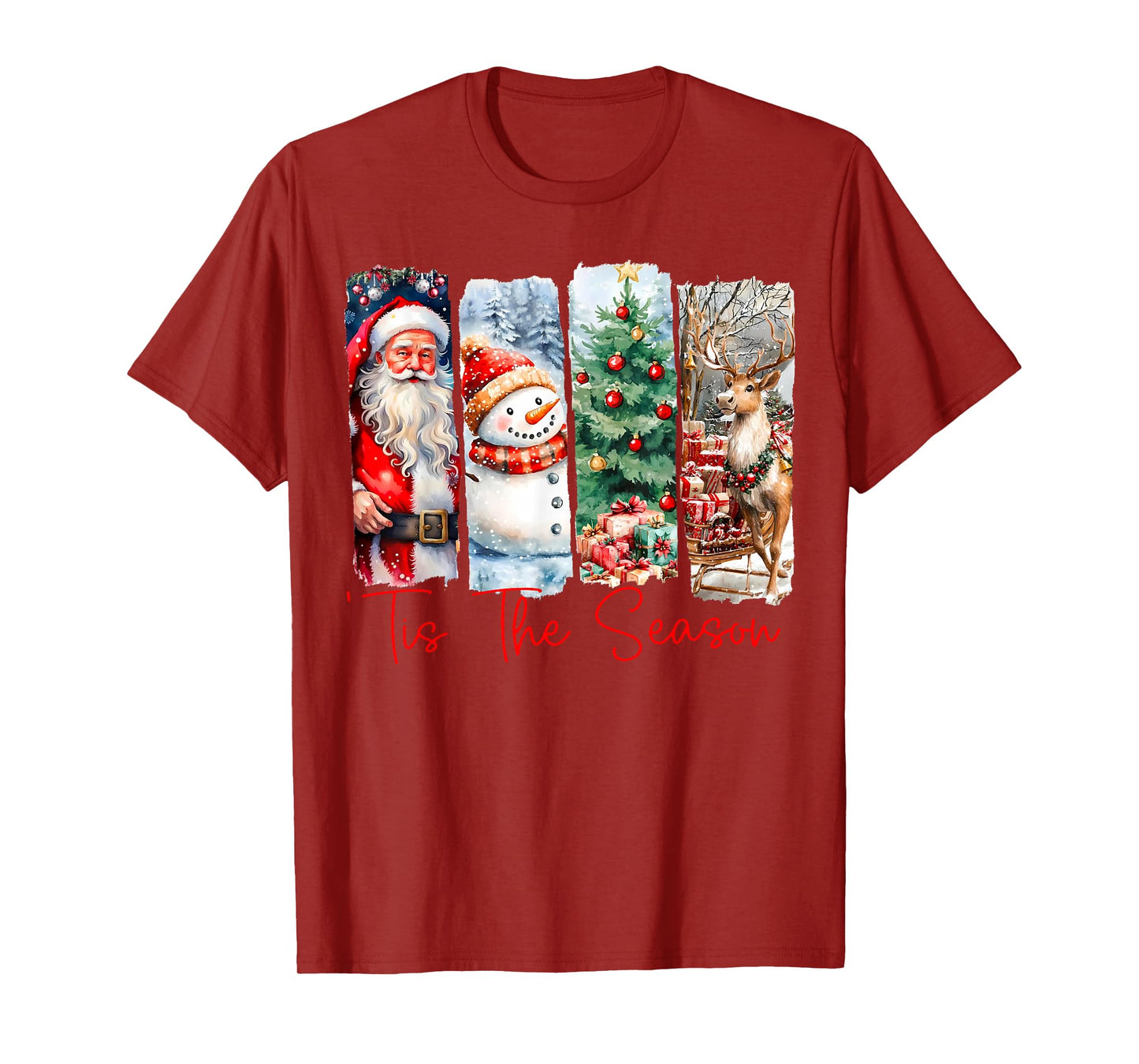 Retro Tis The Season Christmas Season Men Women Kids T-Shirt