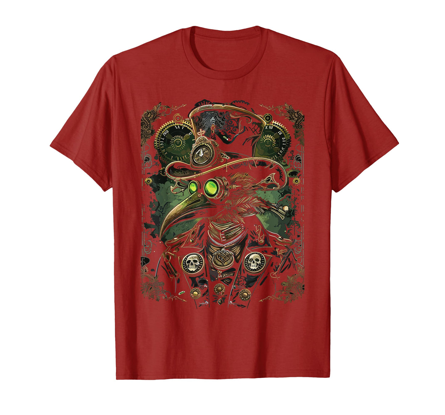 Mechanical Steampunk Pestilence Plague Doctor T-Shirt