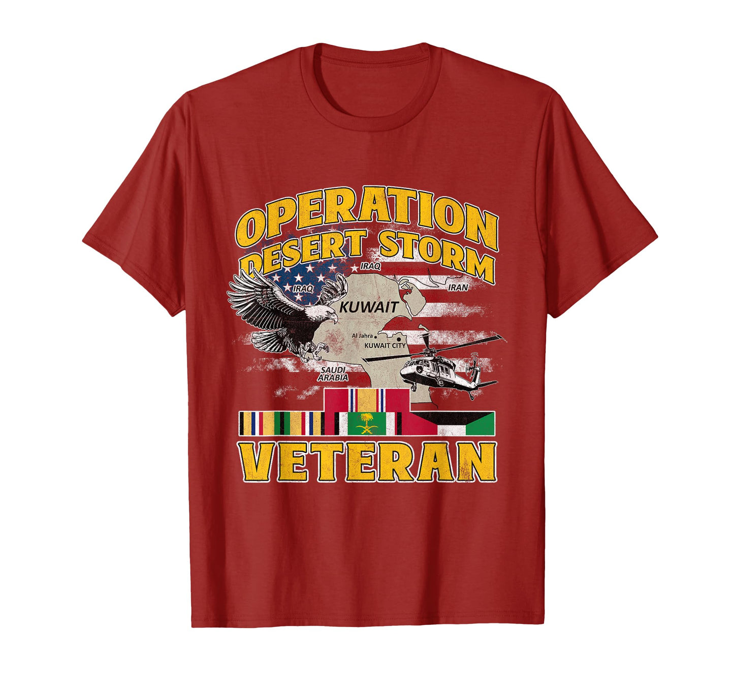 ODS Veteran Operation Desert Storm Ribbon Vintage Iraq T-Shirt