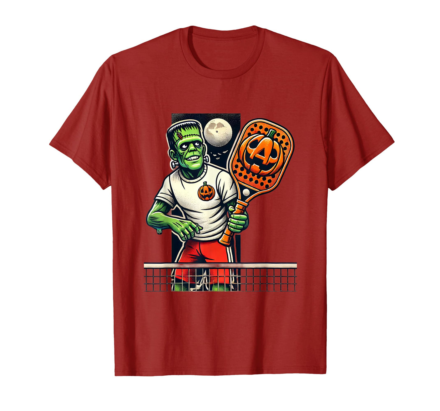 Frankenstein Pickleball Player Funny Halloween Costume Sport T-Shirt