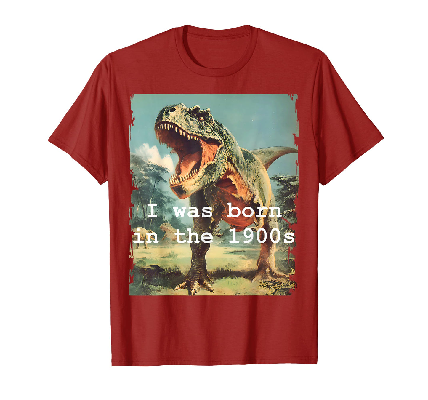 Funny Vintage Dinosaur I was Born in the 1900s Graphic T-Shirt