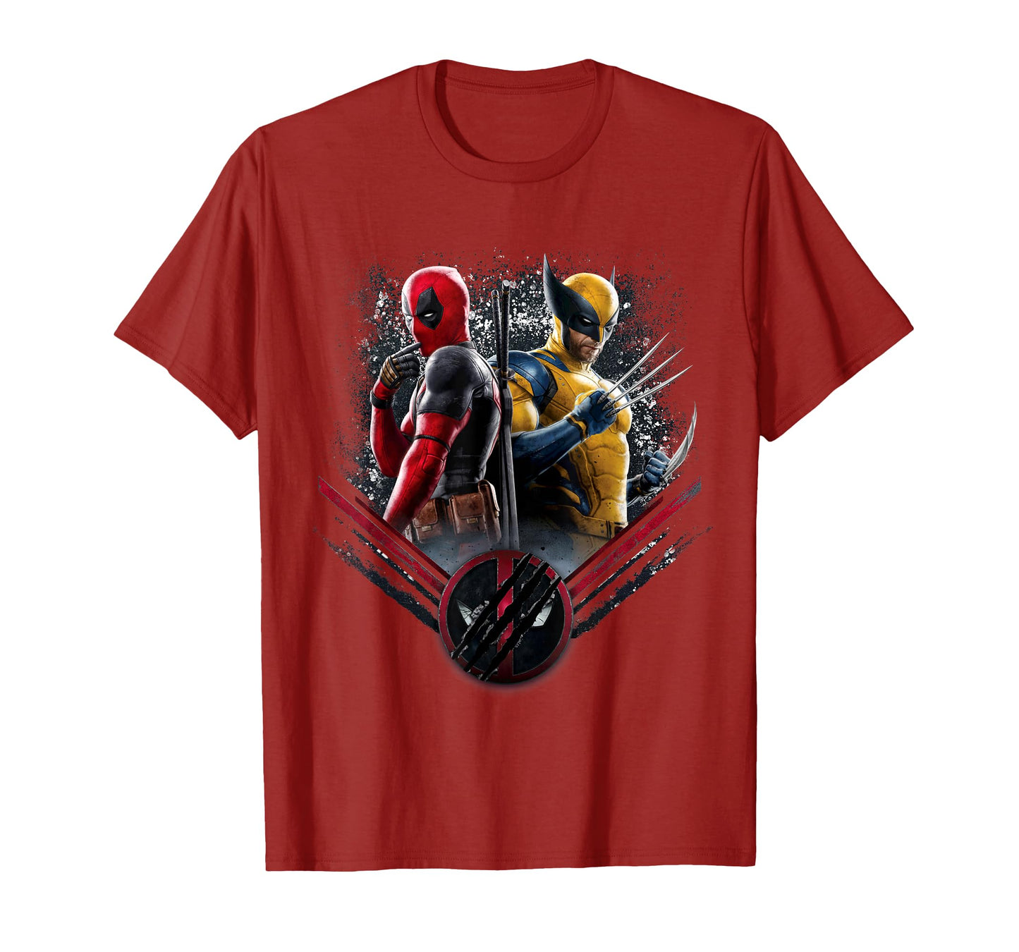 Marvel Studios Deadpool & Wolverine Side-by-Side Claw Icon T-Shirt