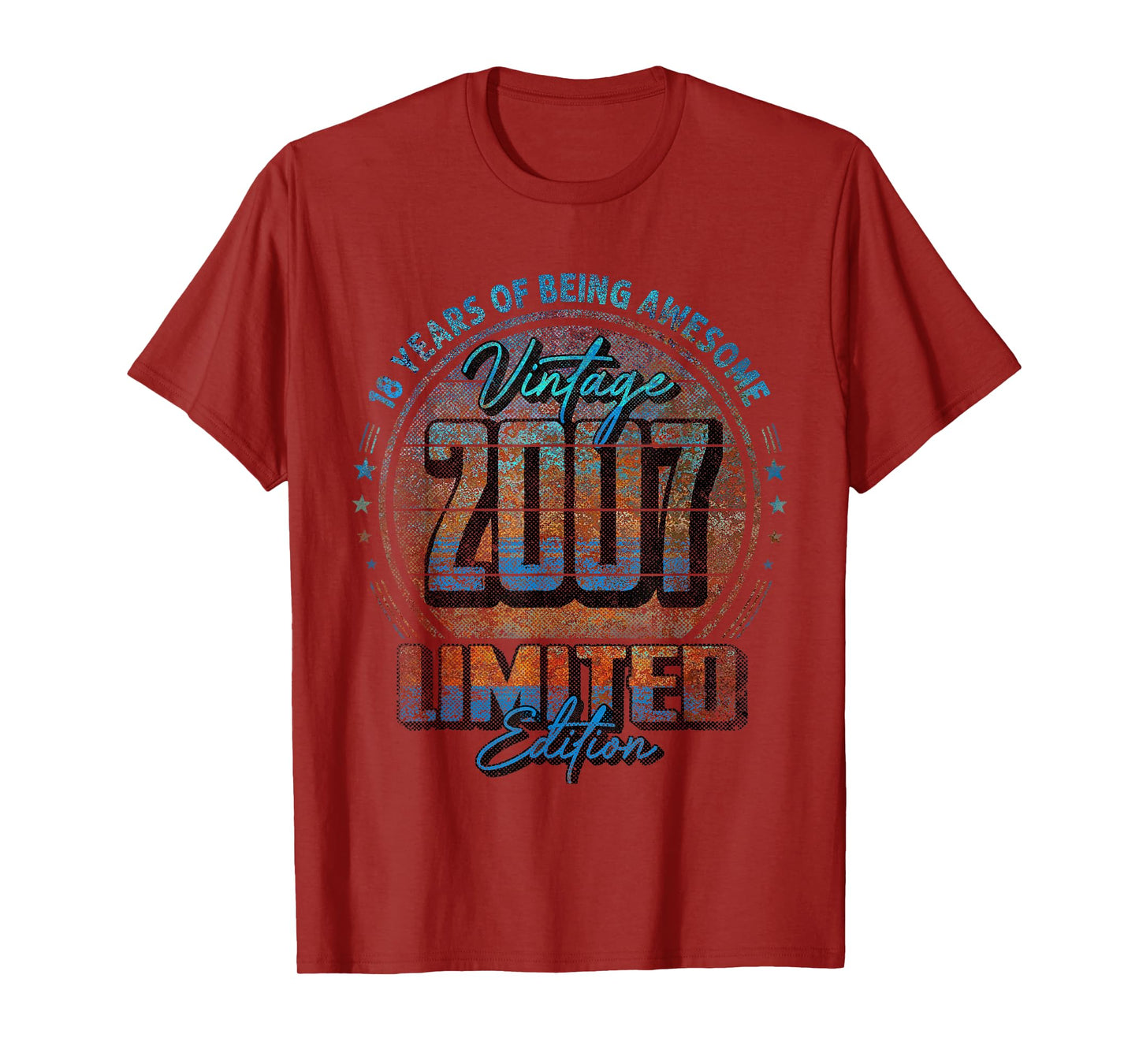 Vintage 2007 Limited Edition Shirt 18 year old 18th Birthday T-Shirt