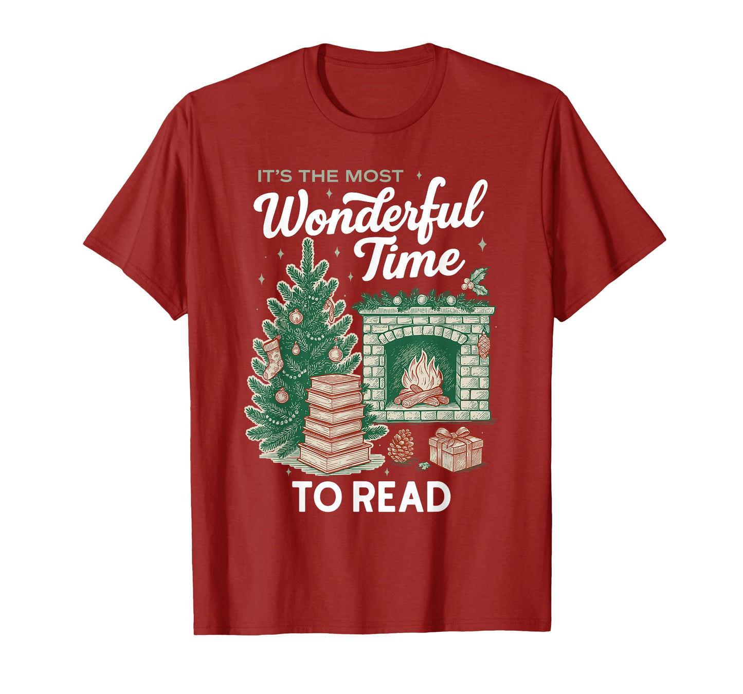 Christmas Read, Cozy Bookish Xmas Girl Reader Ugly Gift T-Shirt