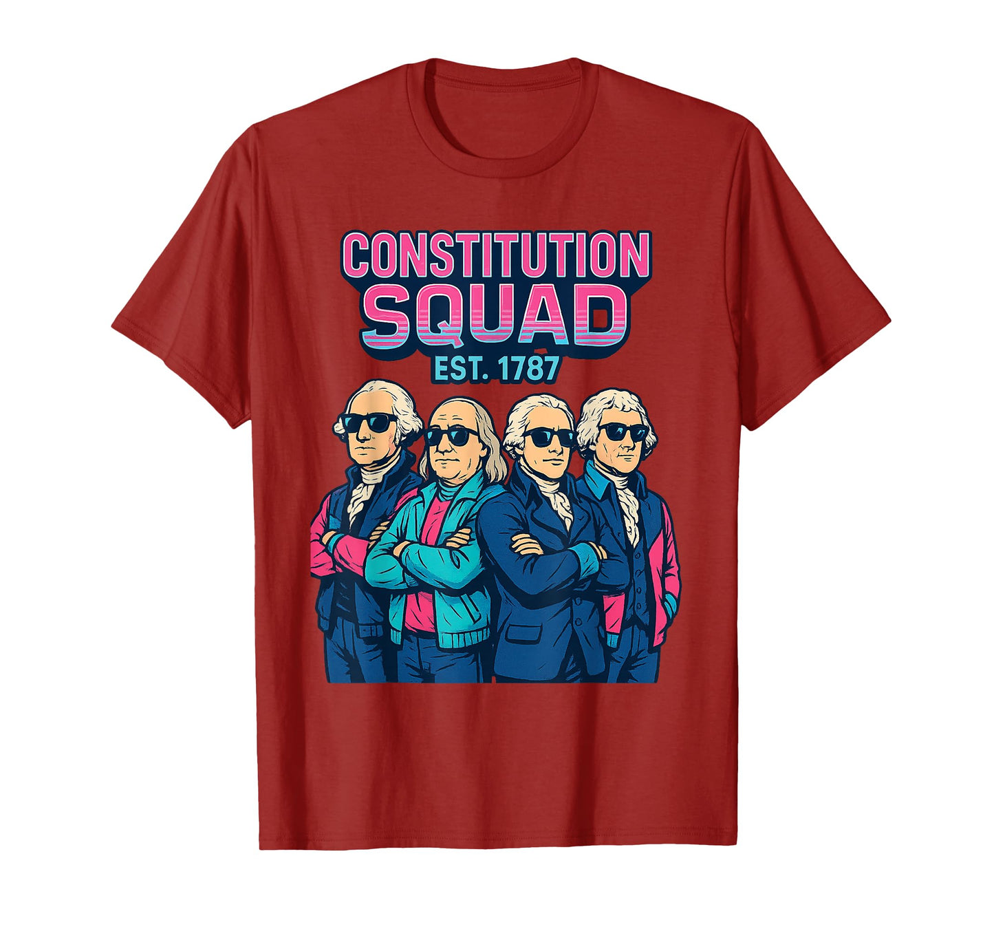 Constitution Day Shirt Retro Squad Est 1787 Patriotic Style T-Shirt