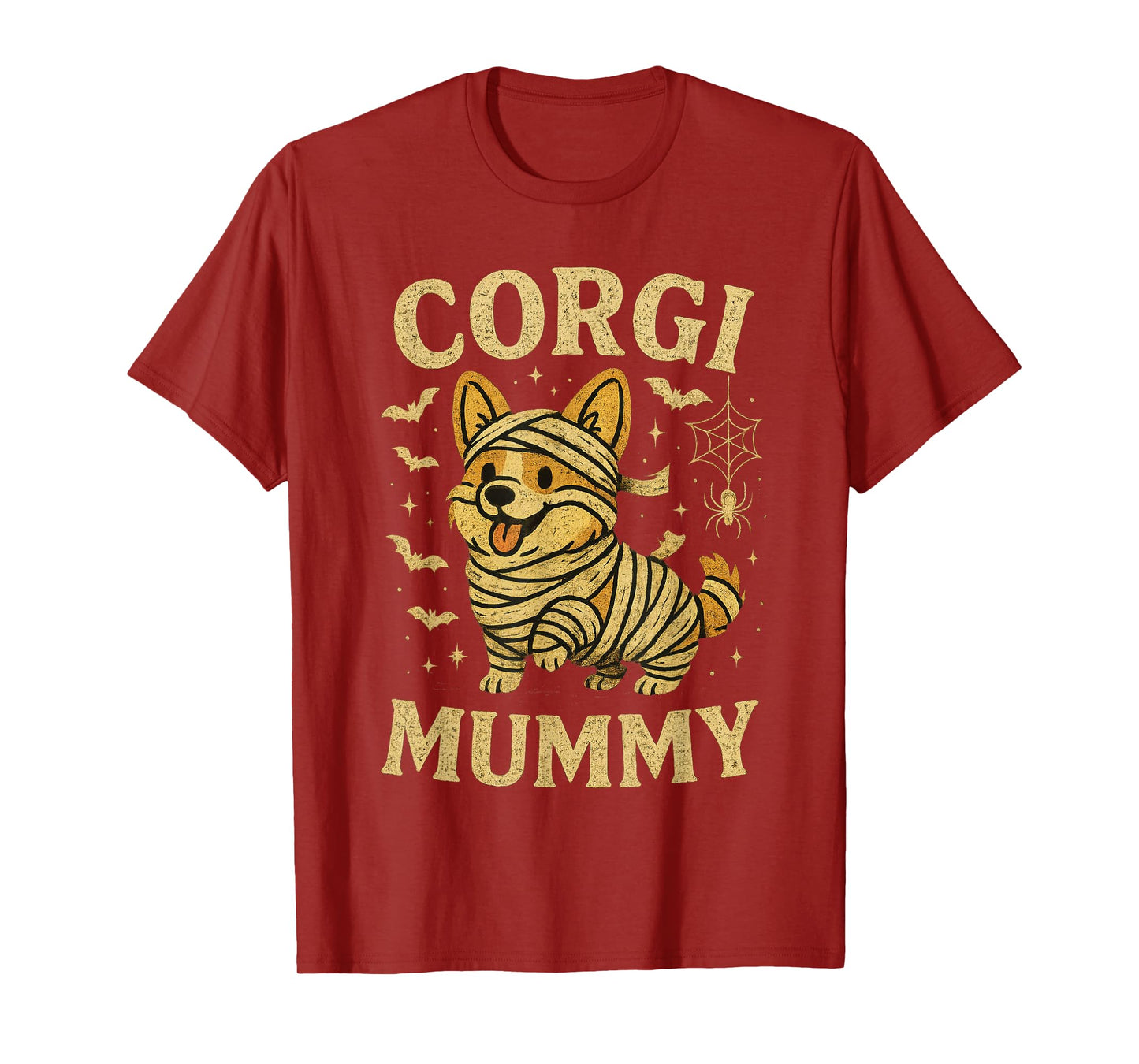 Retro Corgi Dog Ghost Witch Mummy Halloween Spooky Season T-Shirt
