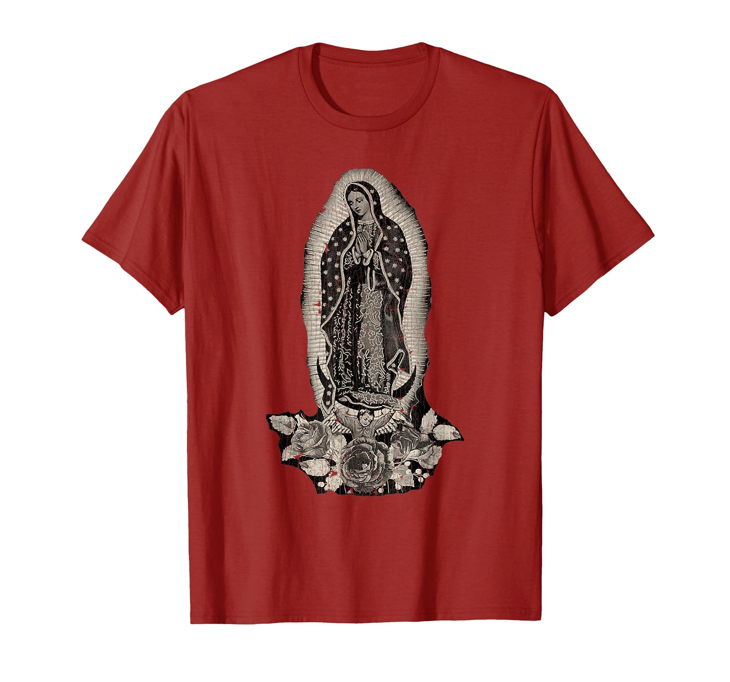 Vintage Retro Our Lady De Guadalupe Sant Mary For Christians T-Shirt