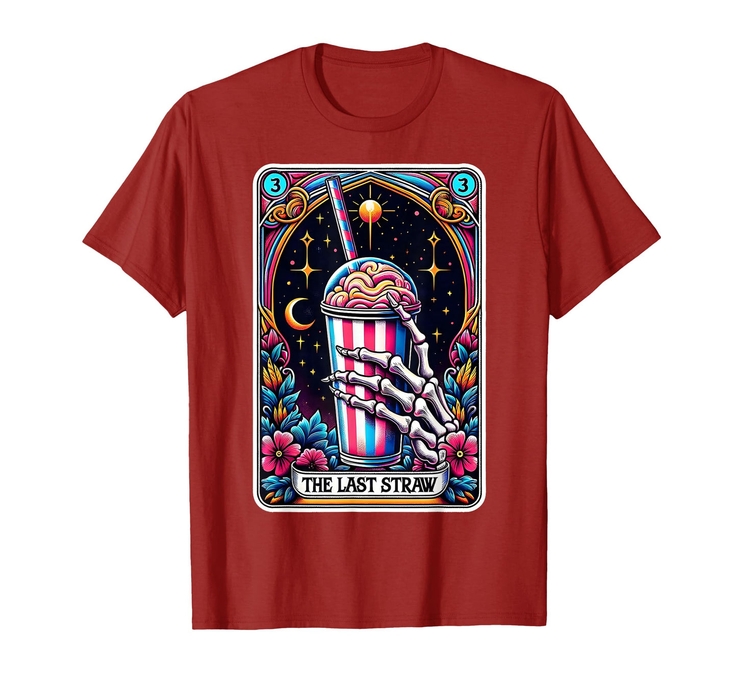 The Last Straw Funny Tarot Card T-Shirt