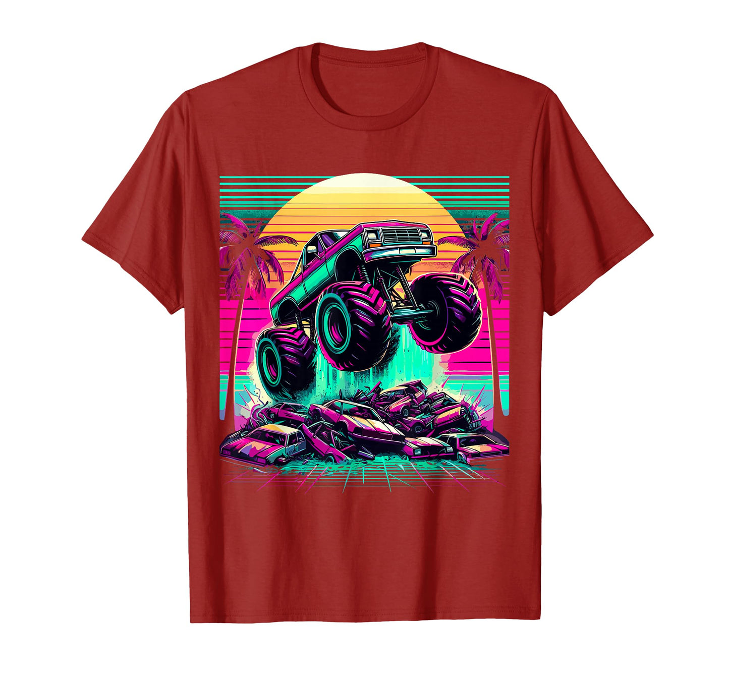 Monster Truck Retro T-Shirt