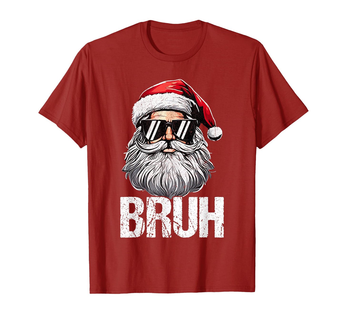 Bruh Santa Claus Christmas Funny Xmas for Mens Boys T-Shirt