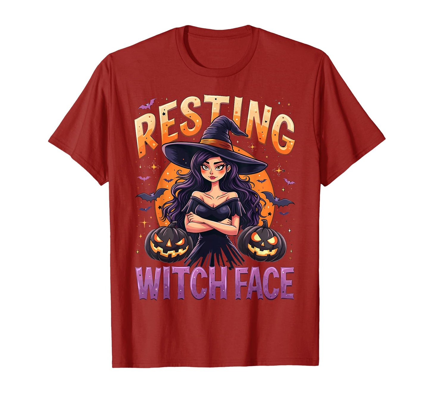 Resting Witch Face Funny Halloween Witch Spooky T-Shirt
