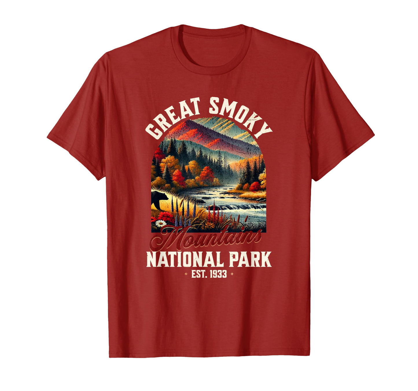 Retro Great Smoky Mountains National Park | Vintage USA T-Shirt