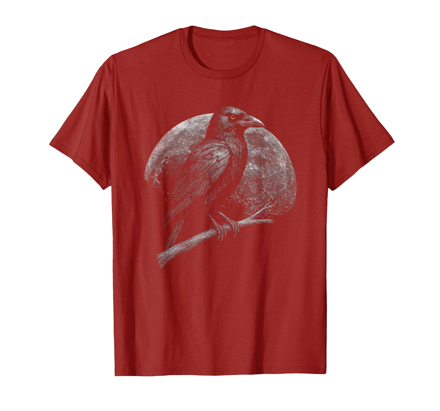 Mystic Raven Moon Dark Folklore Witchcraft Viking Night T-Shirt