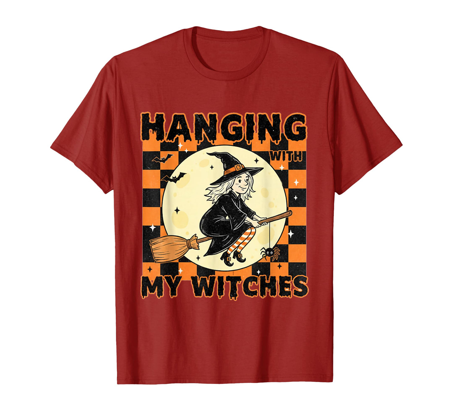 Groovy 70's Halloween Hanging with My Witches Lover Friends T-Shirt