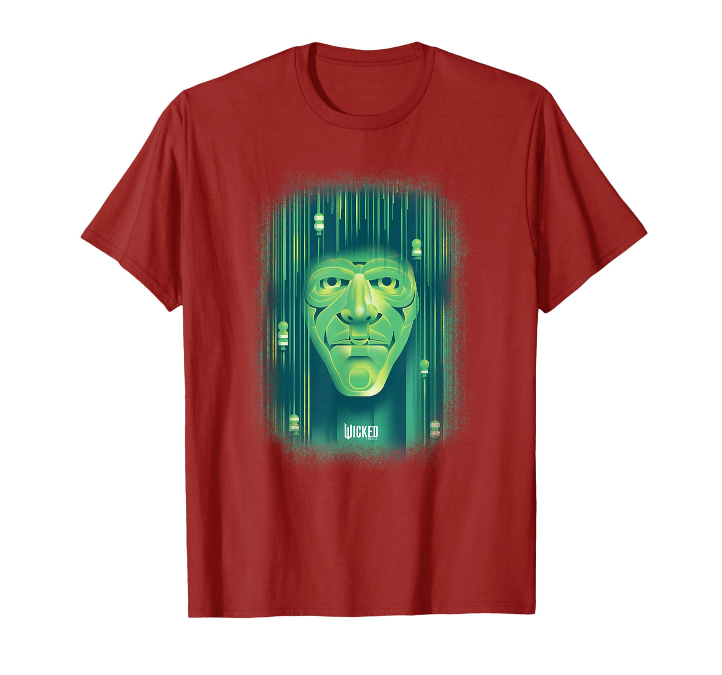 Wicked Wizard Face Emerald City T-Shirt