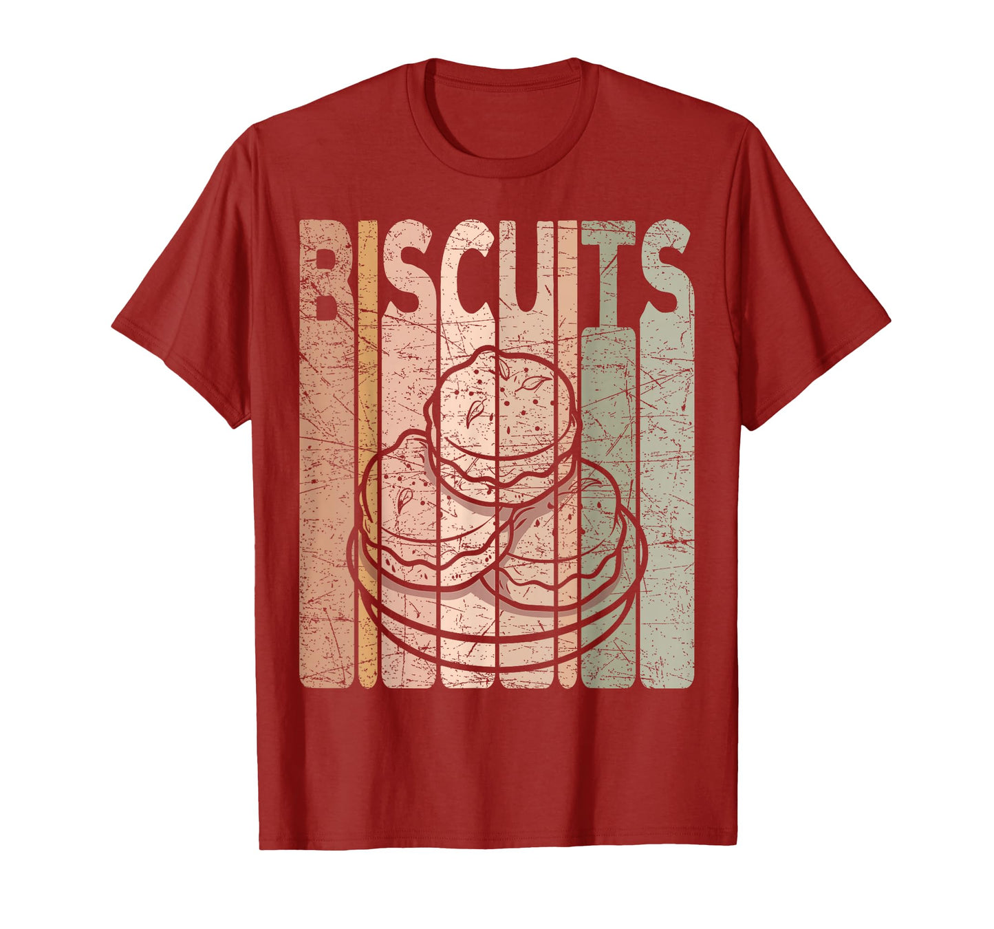 Biscuits Vintage Foodie Biscuit Lover Retro T-Shirt