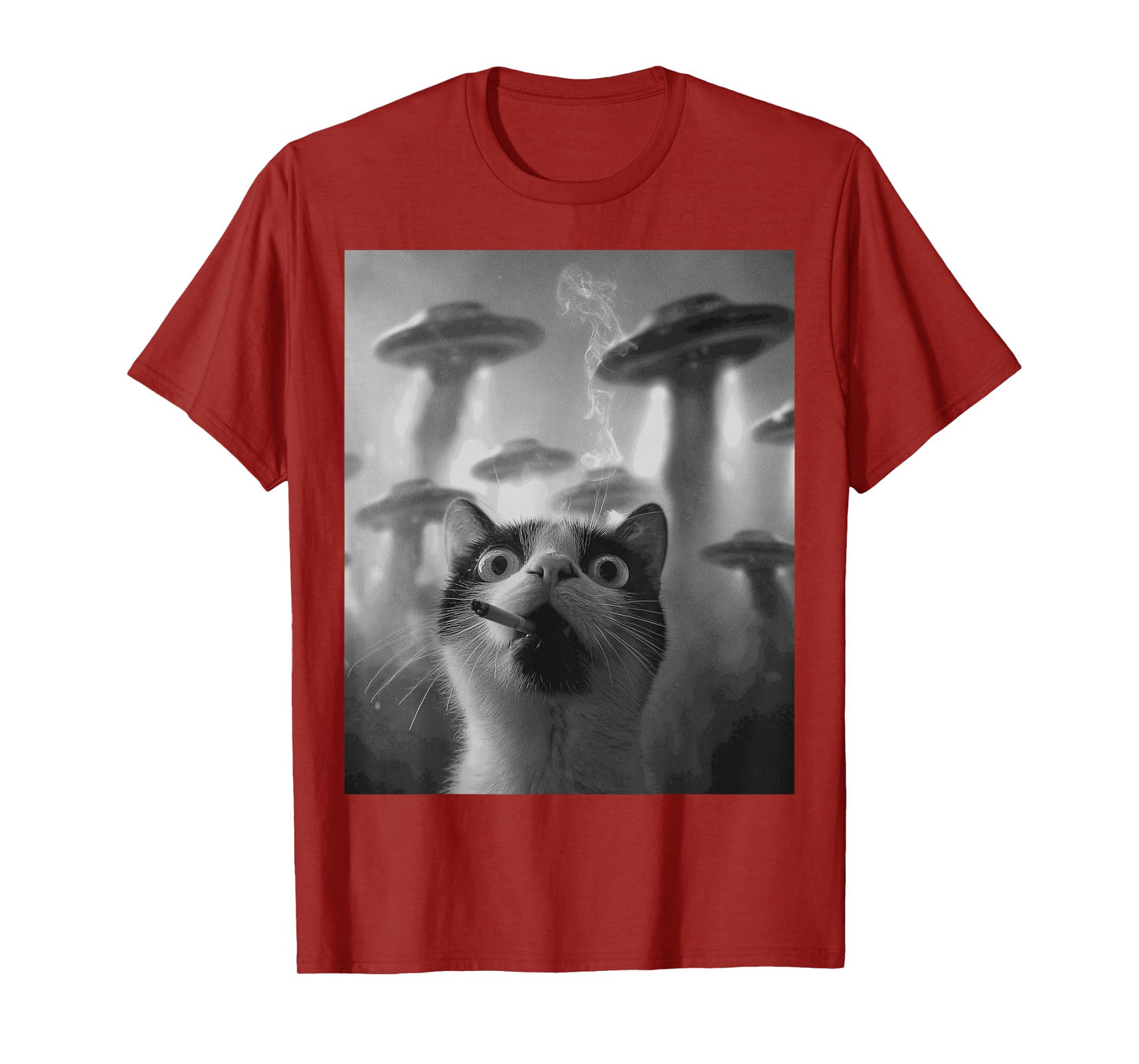Funny Graphic Cat Gangster Funny T-Shirt