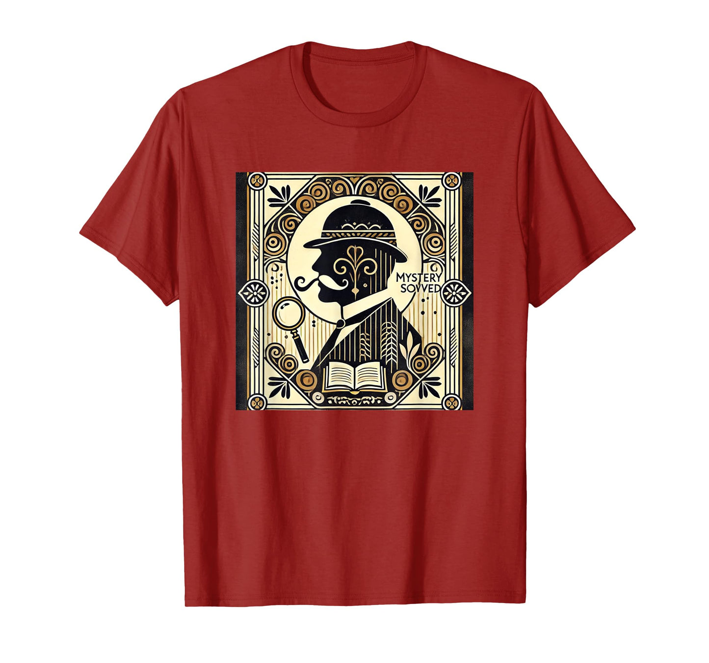 Poirot Mystery Books Vintage Detective Design T-Shirt