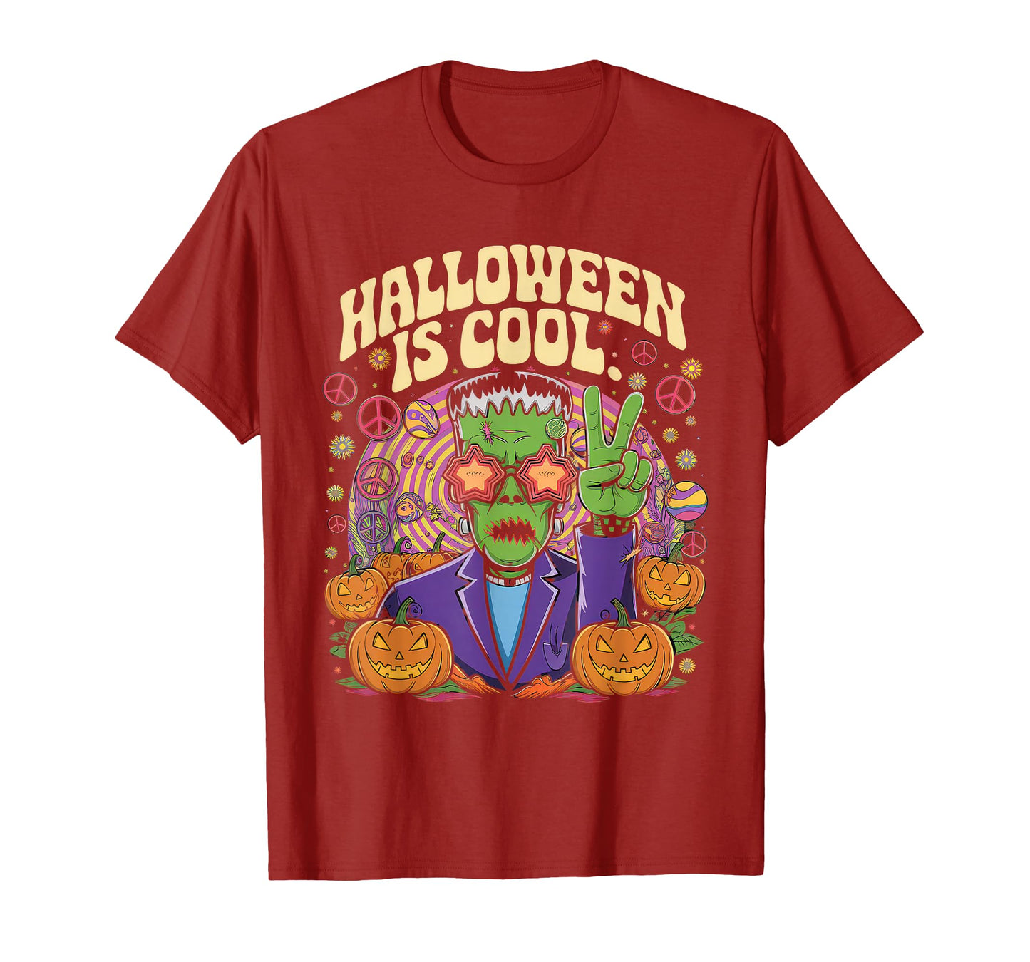 Halloween is Cool Tshirt Women Men Frankenstein Monster T-Shirt