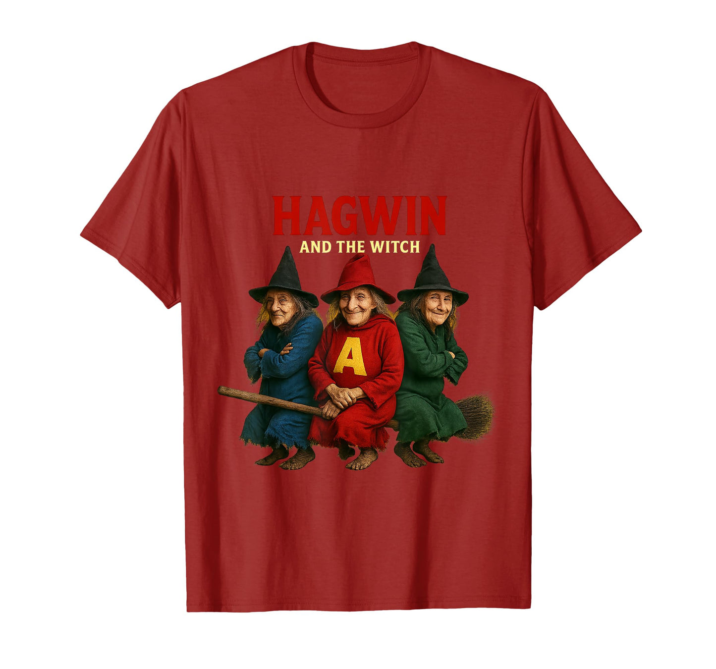 Witch Parody Trio Spooky Halloween Comedy T-Shirt