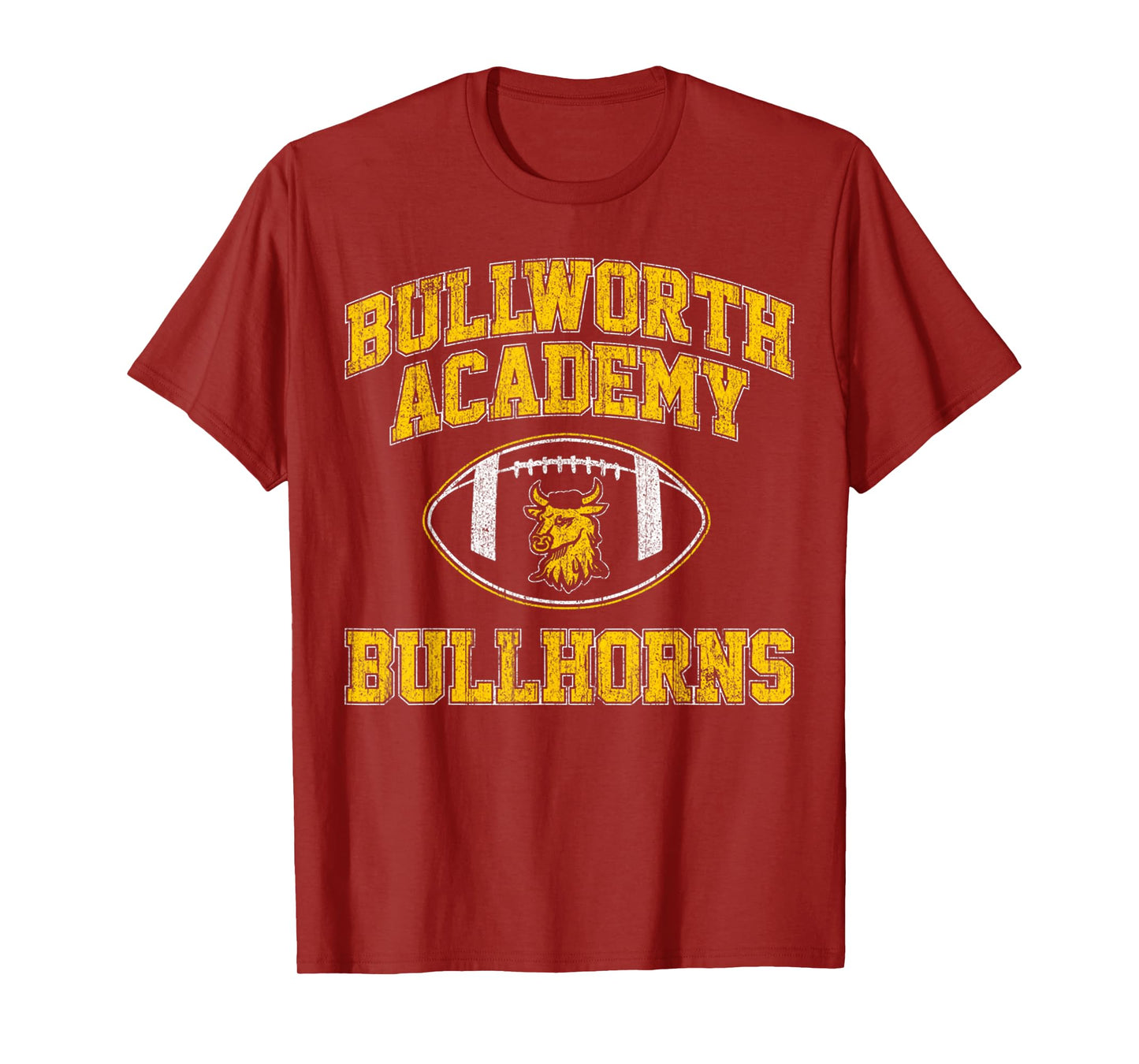 Vintage Bullworth Academy Bullhorns Football T-Shirt