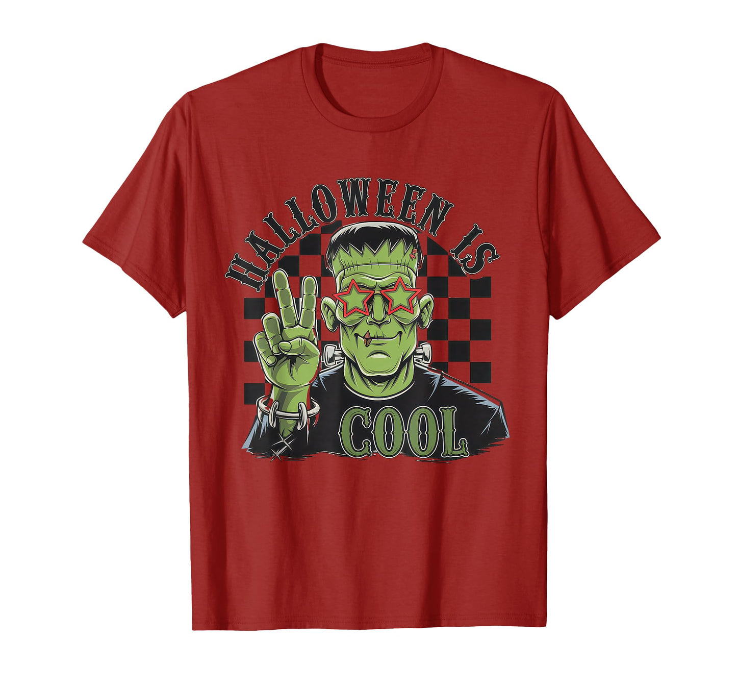 Halloween is Cool Tshirt Women Men Frankenstein Monster T-Shirt