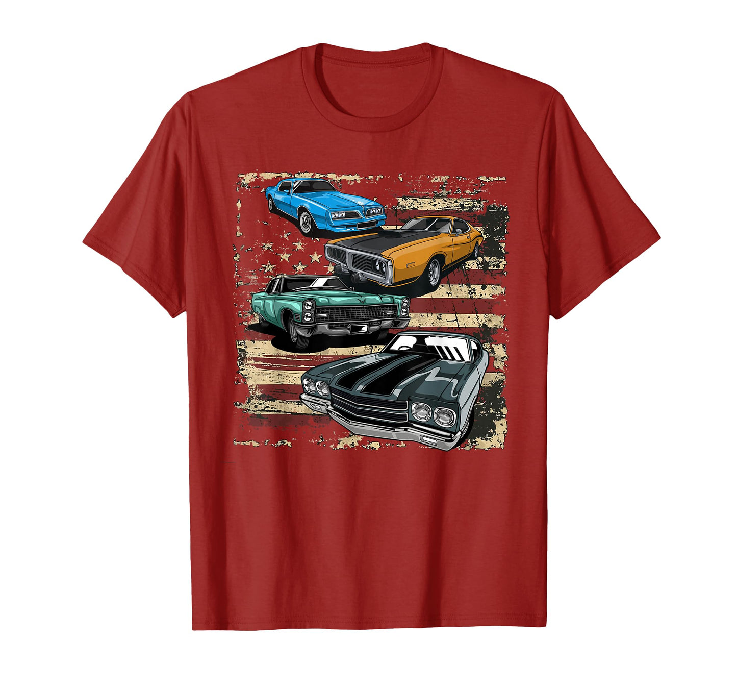 Classic Muscle Car Tee Retro Vintage American Muscle Car T-Shirt