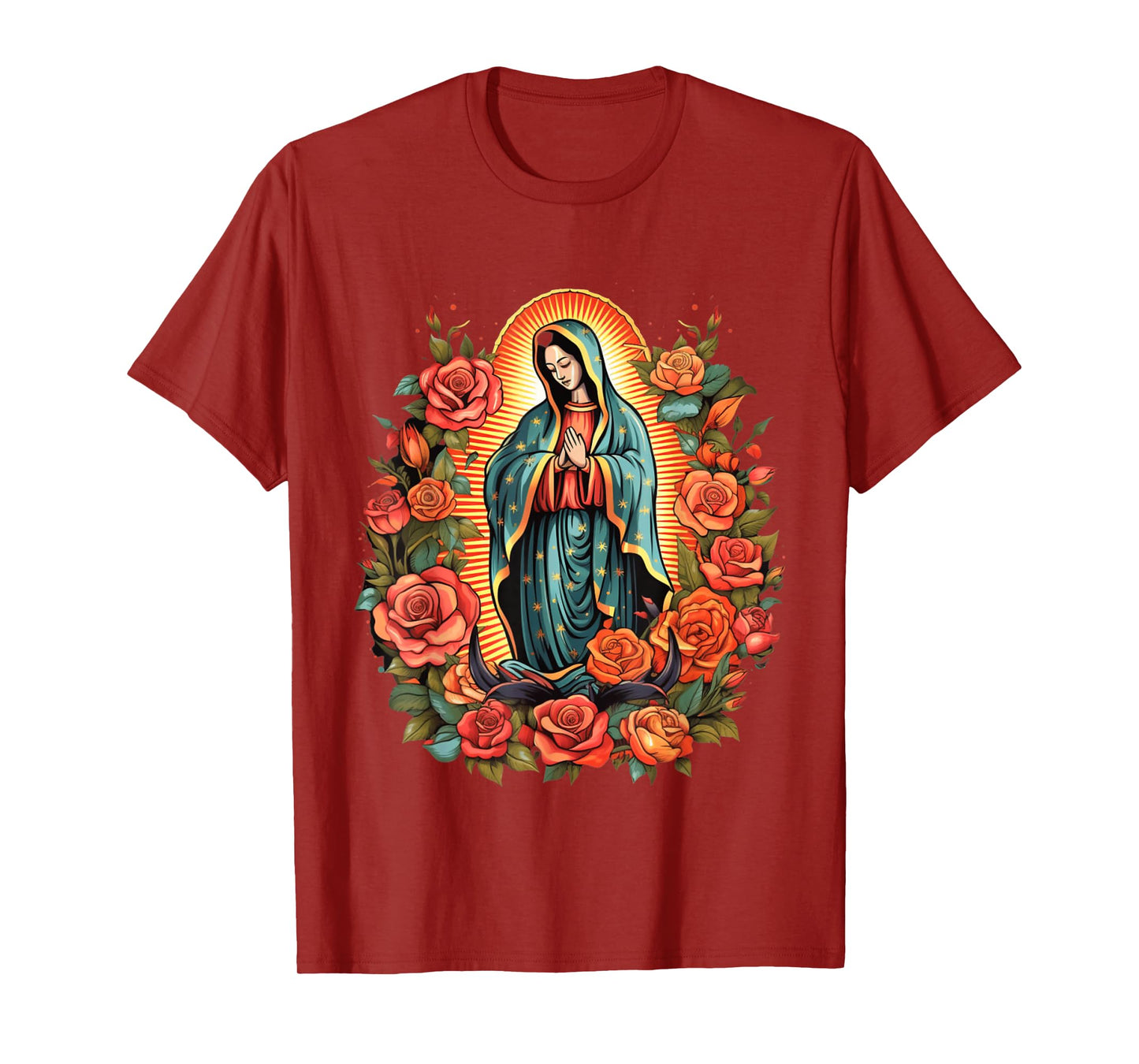 Virgen De Guadalupe Sant Mary For Christians, Catholics T-Shirt