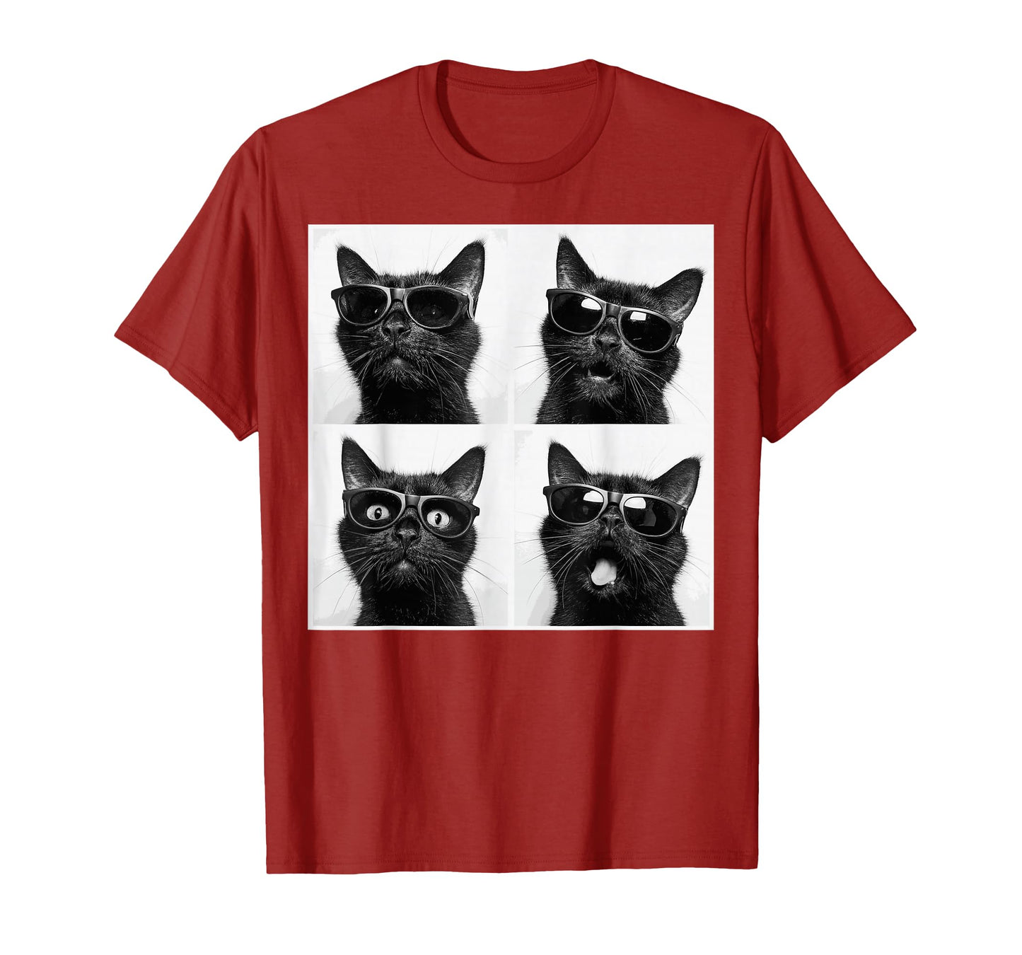 Funny Graphic Cat Photobooth Selfie Funny T-Shirt