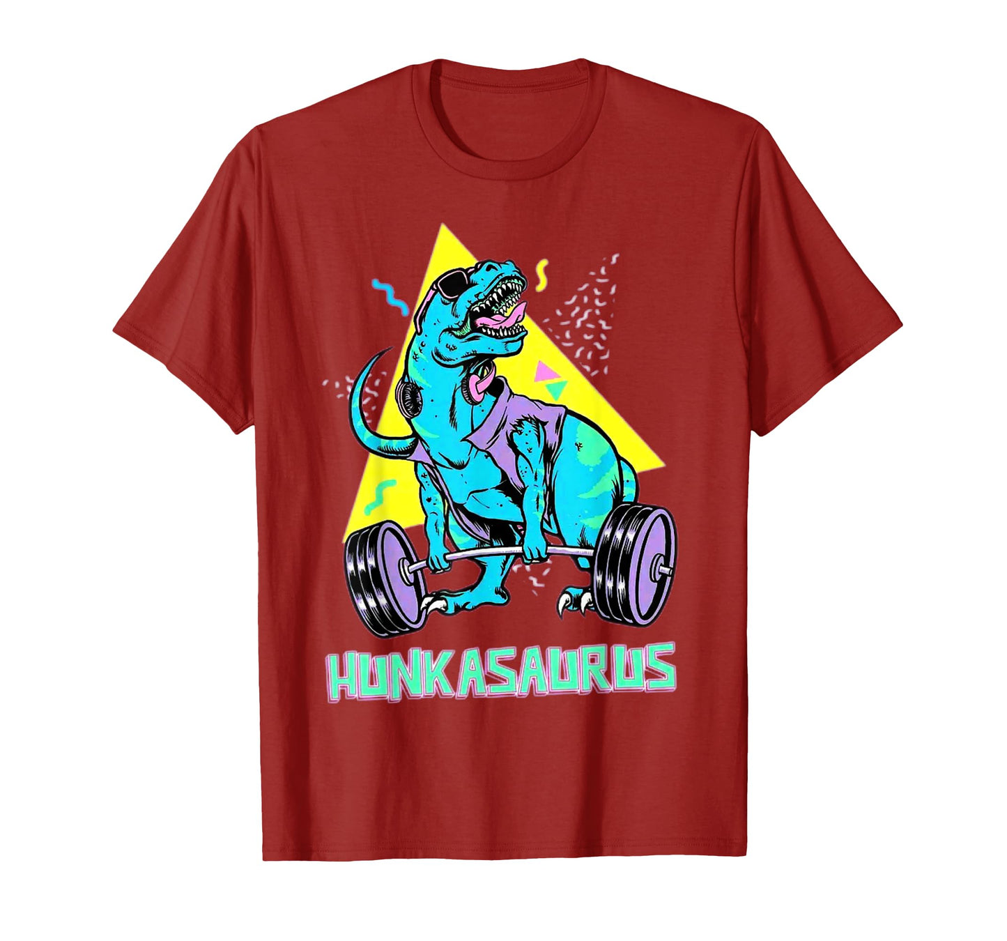 Hunkasaurus Weightlifting Bodybuilding Gym Workout Muscle T-Shirt