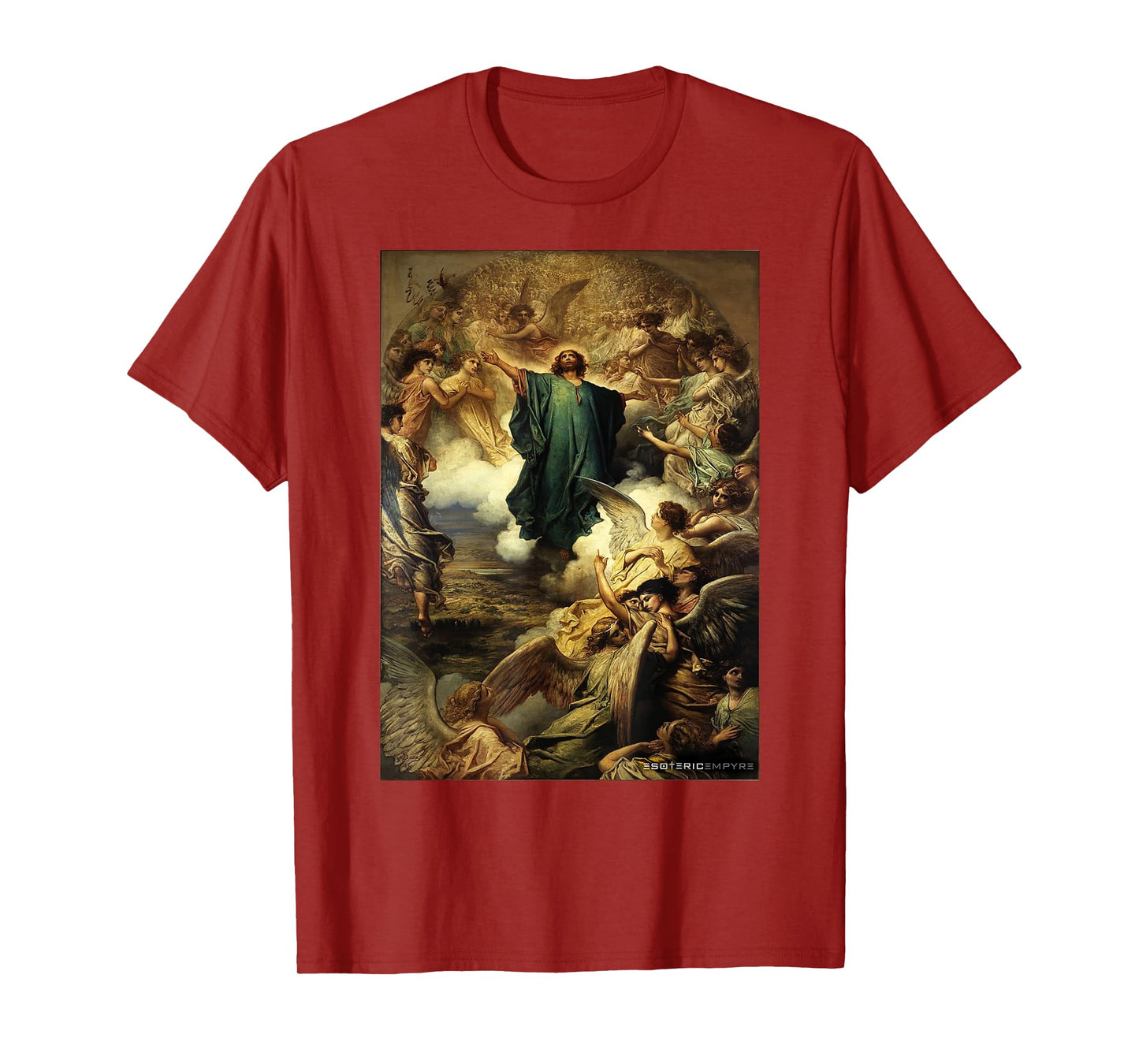 Jesus Christ Ascension Gustave Dore Heaven Angels T-Shirt