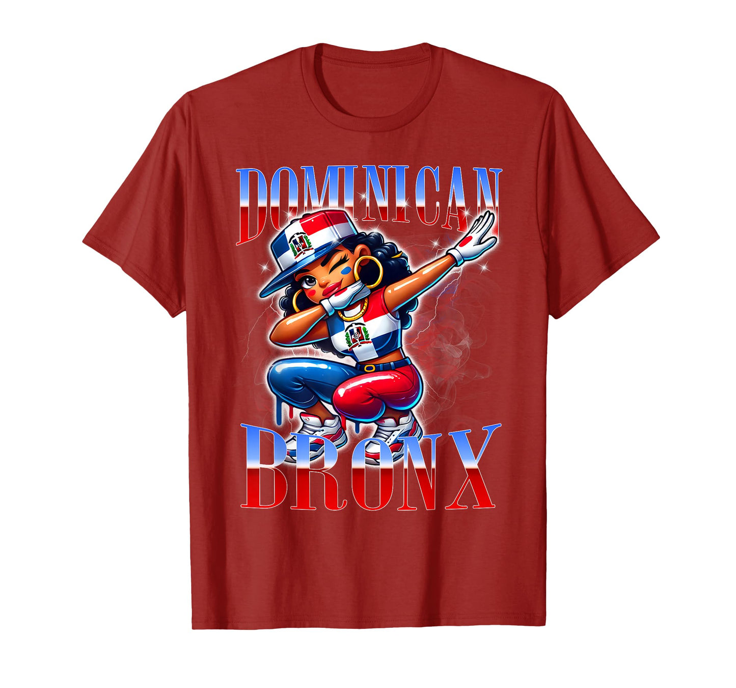 Dominican Bronx Dab Urban Streetwear Pride Design T-Shirt