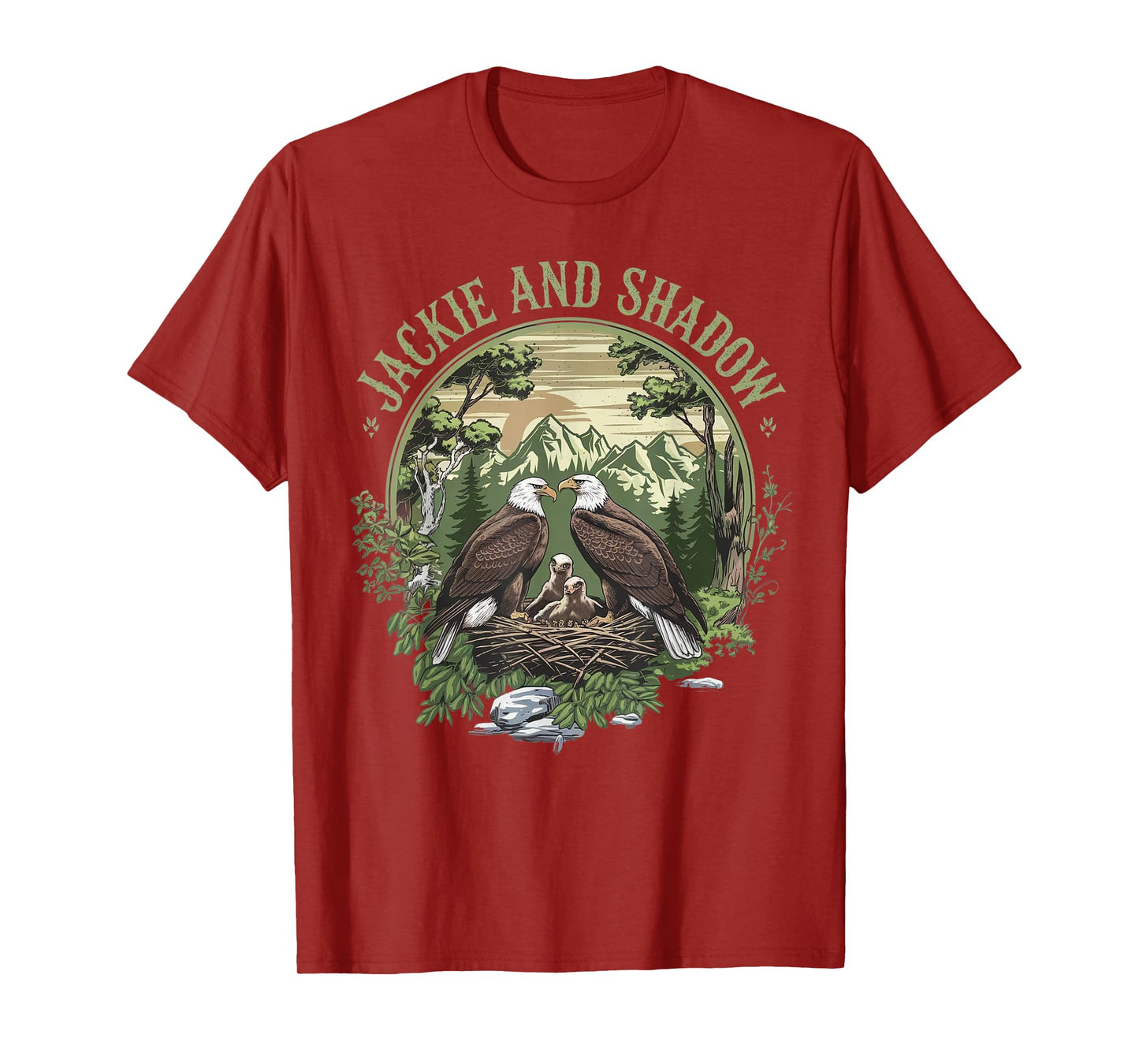 Vintage Jackie And Shadow Bald Eagle Family Nature Lovers T-Shirt