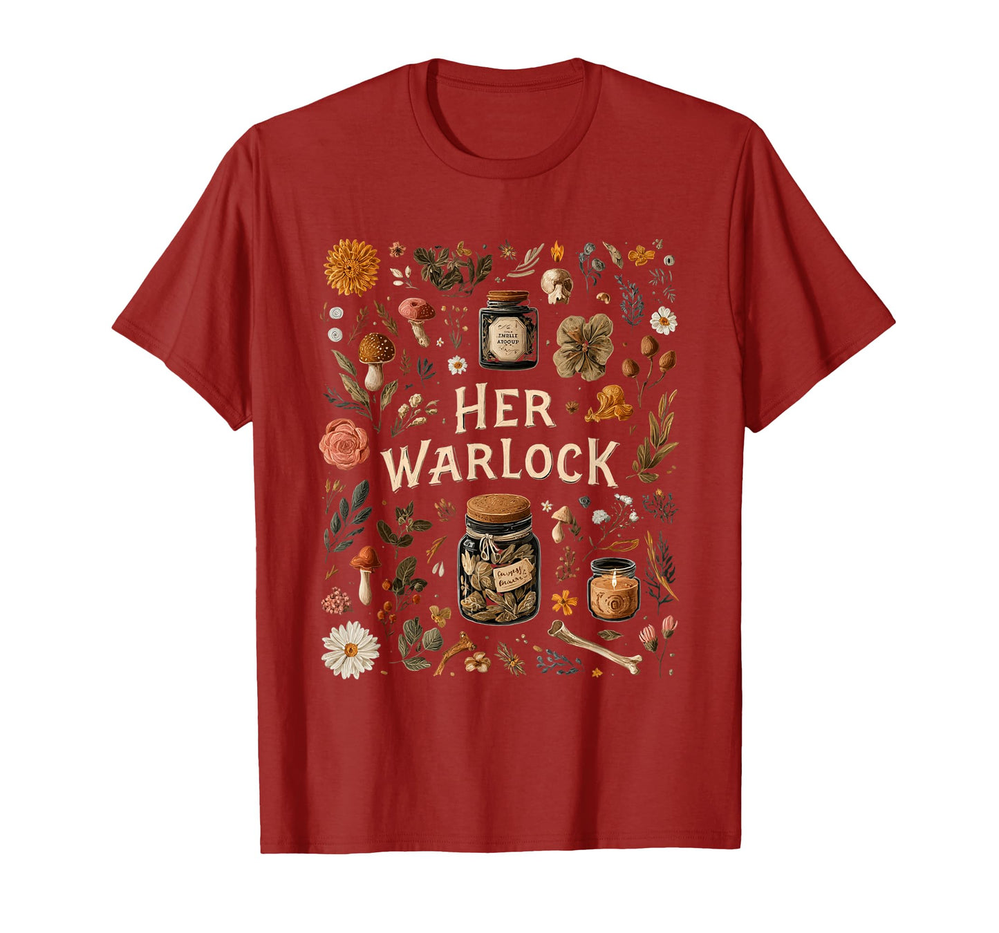 Her Warlock His Witch Witchcraft Couple Occult Magick T-Shirt