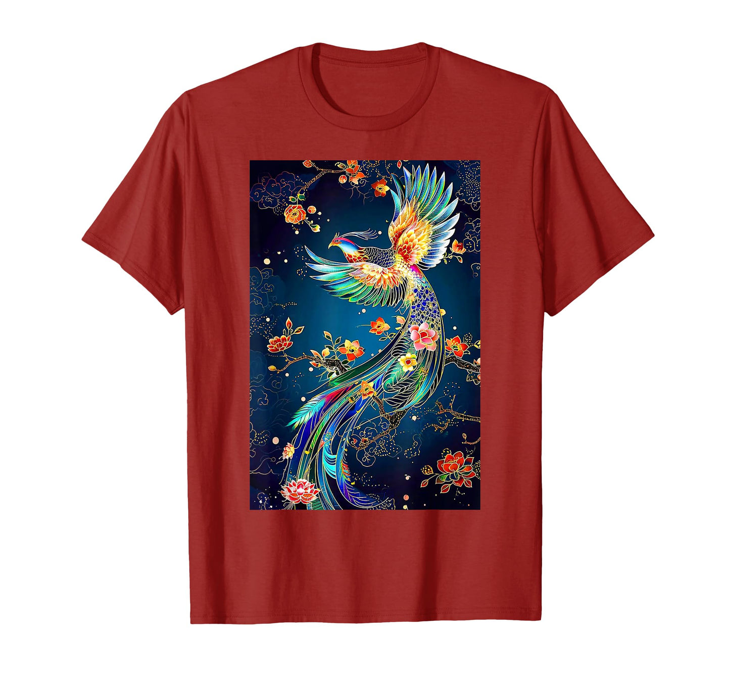 Phoenix Bird Japanese Vintage Asian Flying T-Shirt